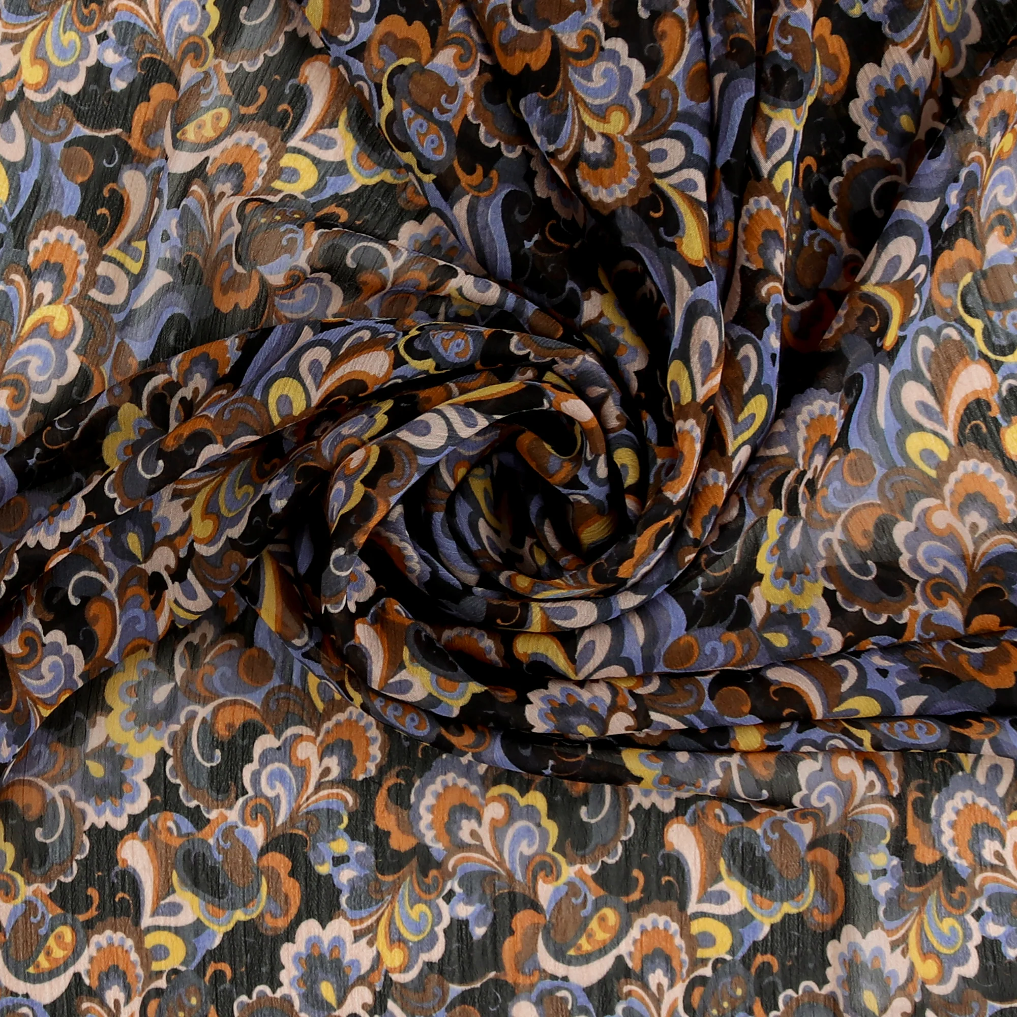 Printed Chiffon - ROTTERDAM - 003 - Blue - Image 2