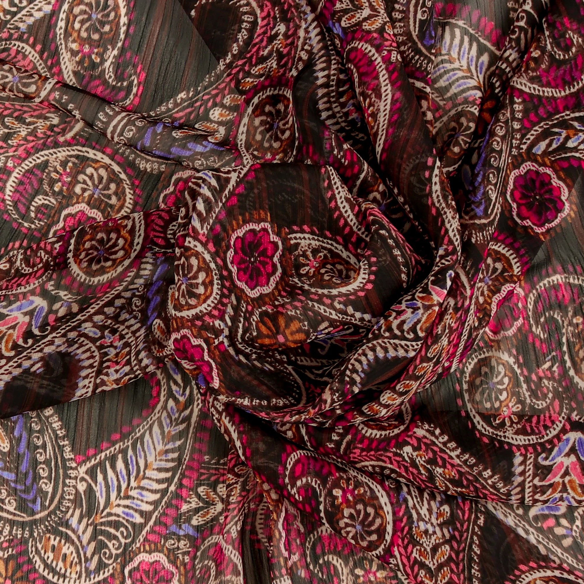 Printed Chiffon - ROTTERDAM - 004 - Brown - Image 2