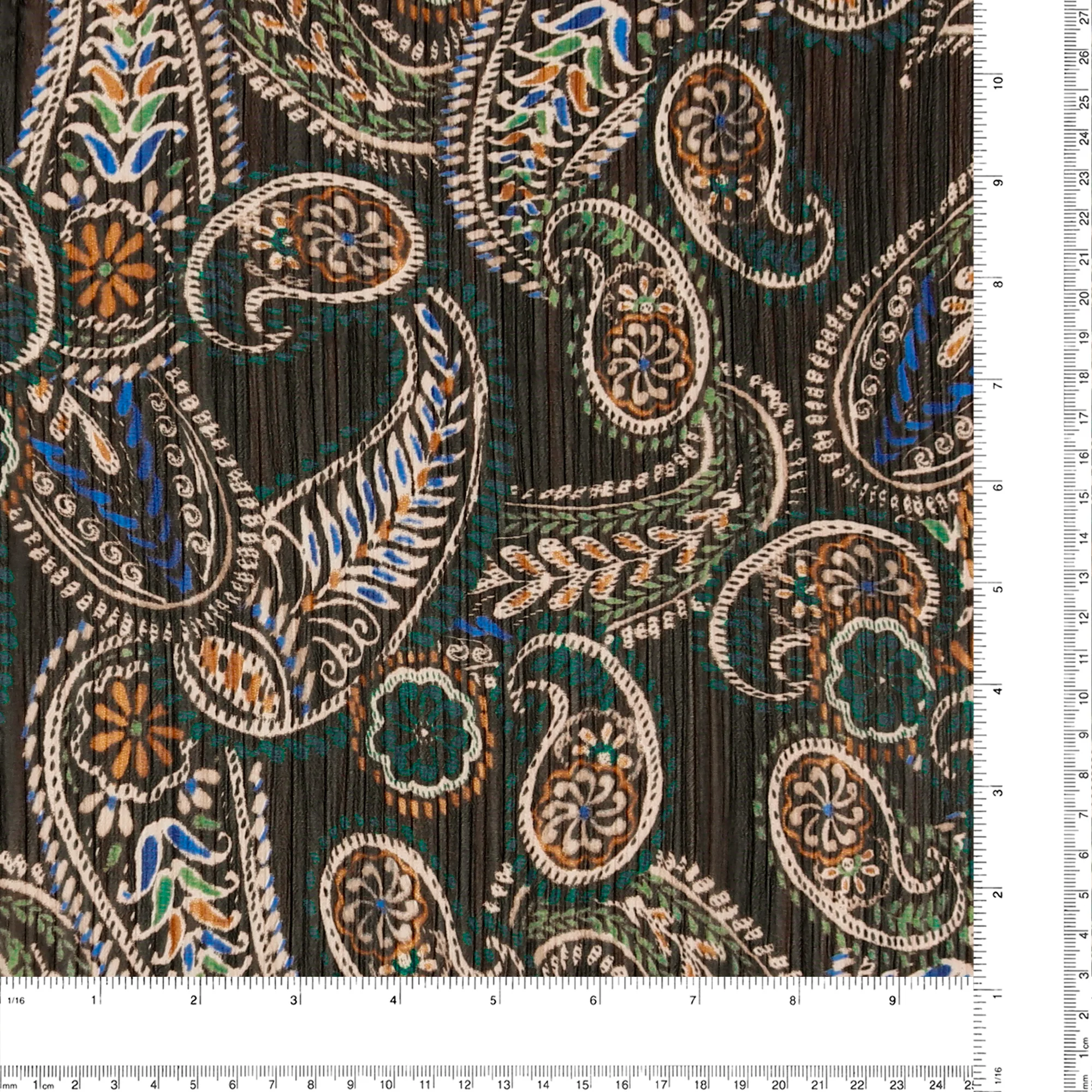 Printed Chiffon - ROTTERDAM - 005 - Green - Image 3