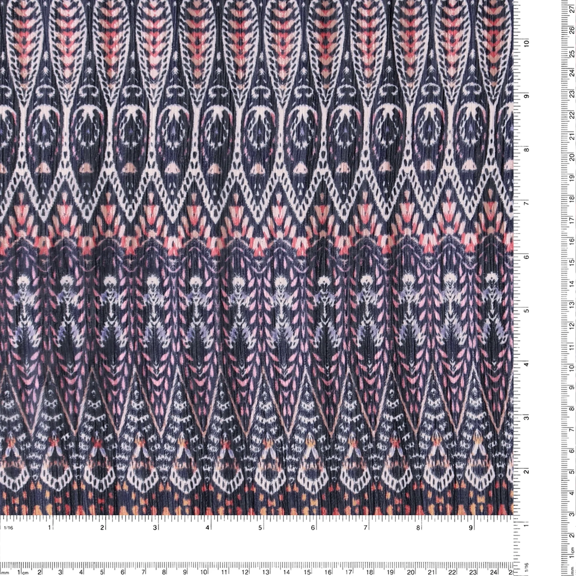 Printed Chiffon - ROTTERDAM - 008 - Navy - Image 3