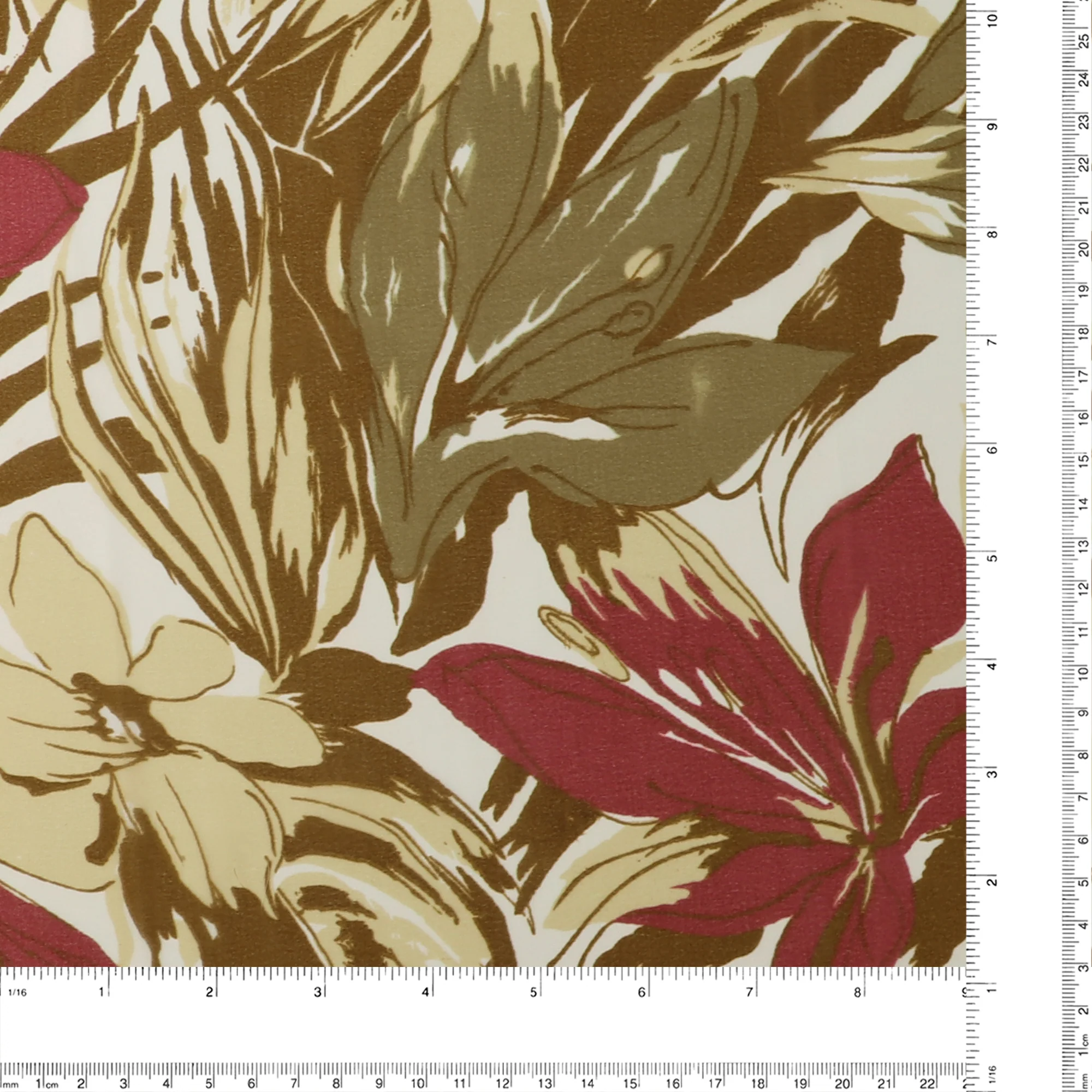 Printed Chiffon - TESSA - 020 - Brown - Image 3