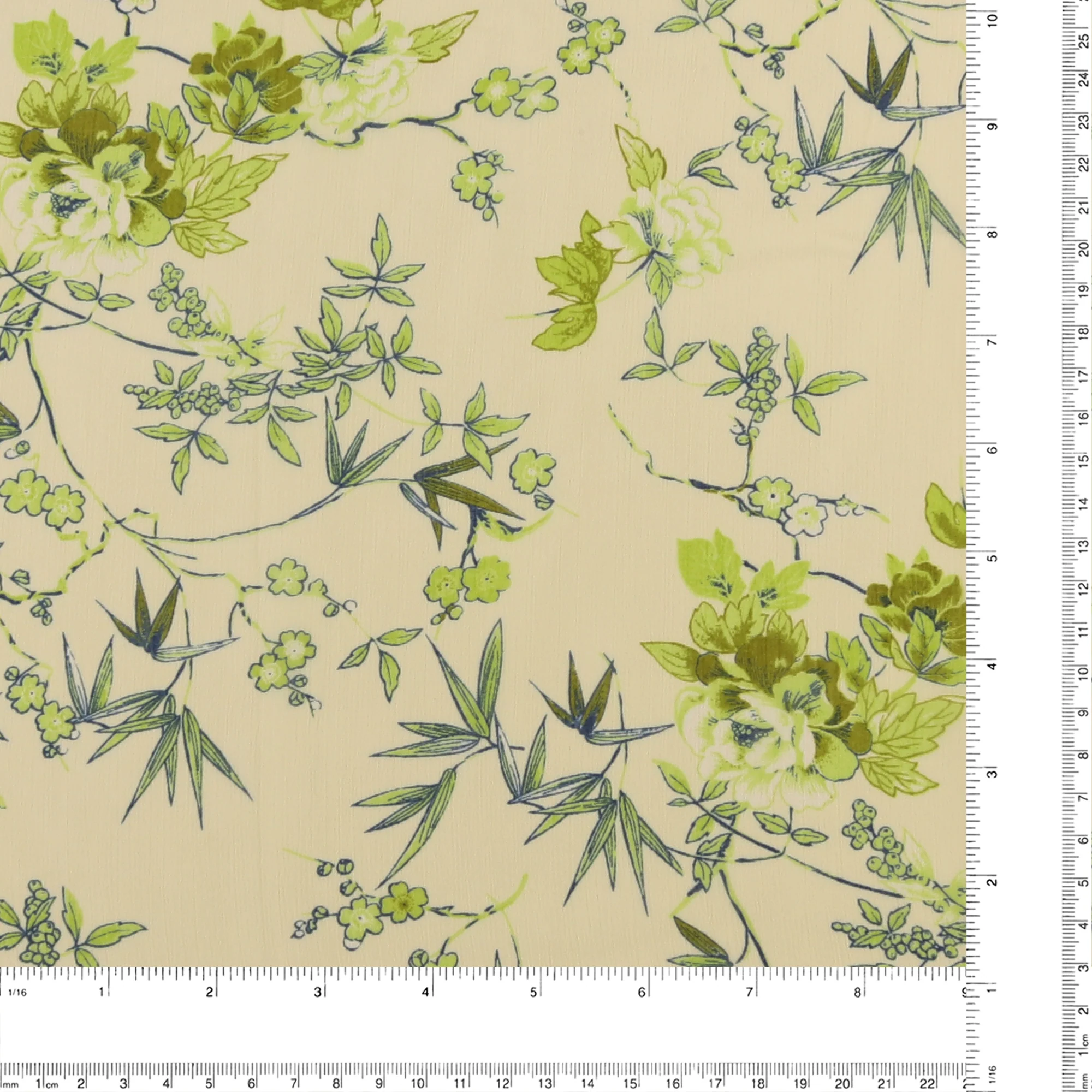 Printed Chiffon - TESSA - 025 - Offwhite - Image 3