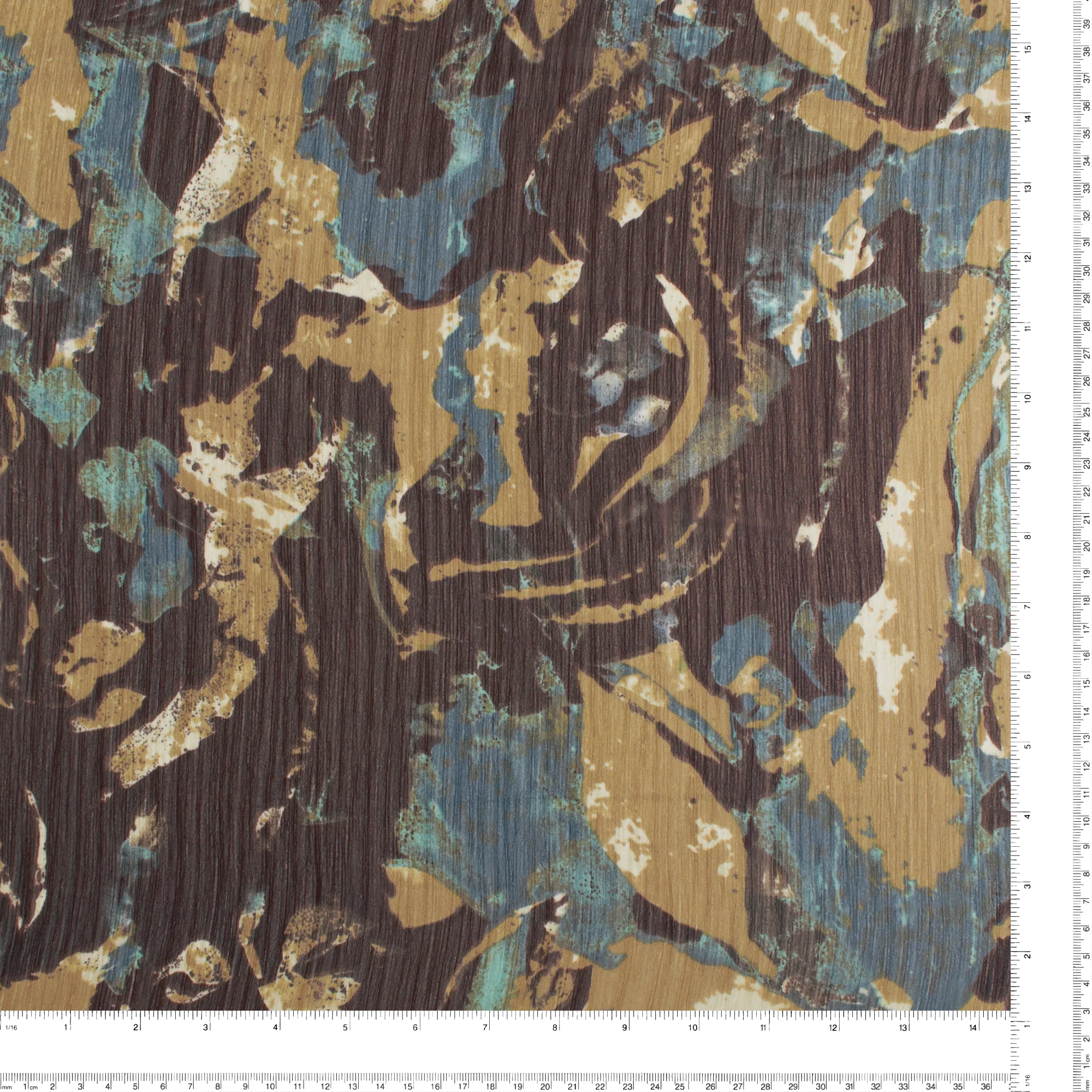 Printed Chiffon Yoryu - CHANTAL - 004 - Blue - Image 3