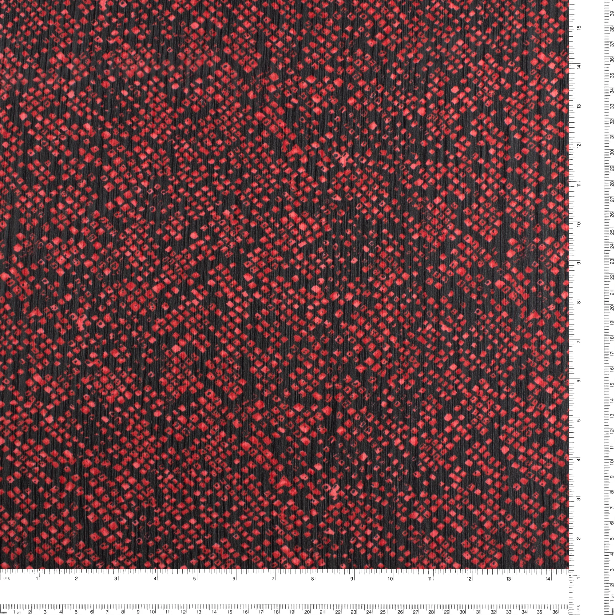 Printed Chiffon Yoryu - CHANTAL - 007 - Black - Image 3