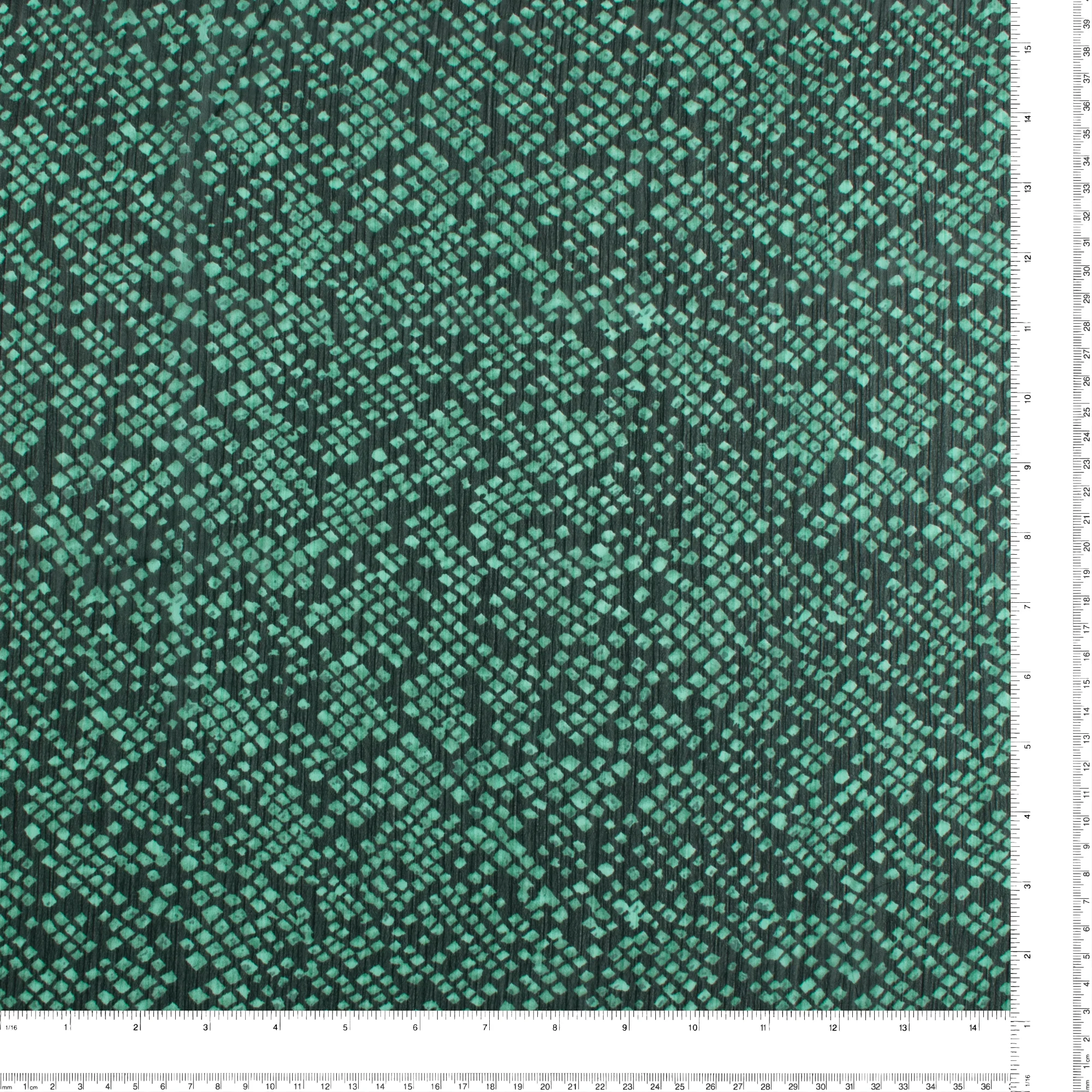 Printed Chiffon Yoryu - CHANTAL - 009 - Green - Image 3