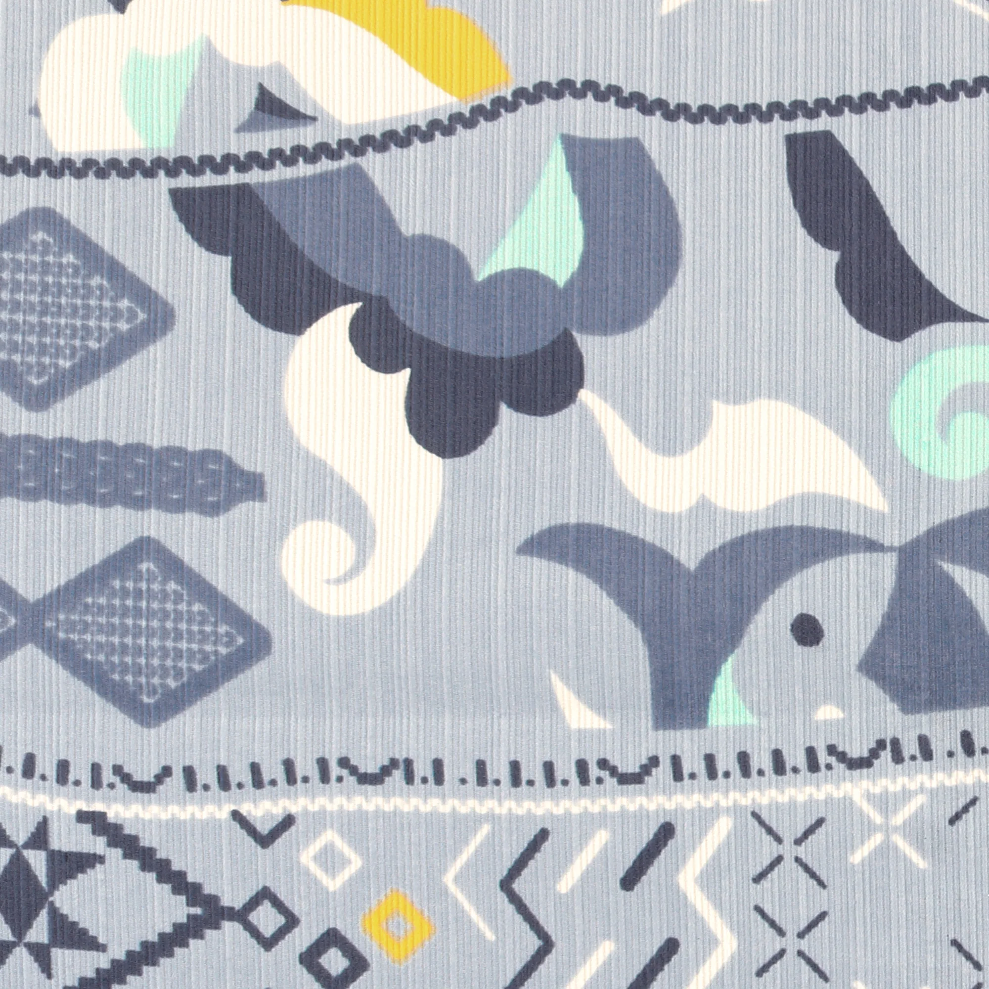 Printed Corduroy - QUATTRO - 008 - Blue