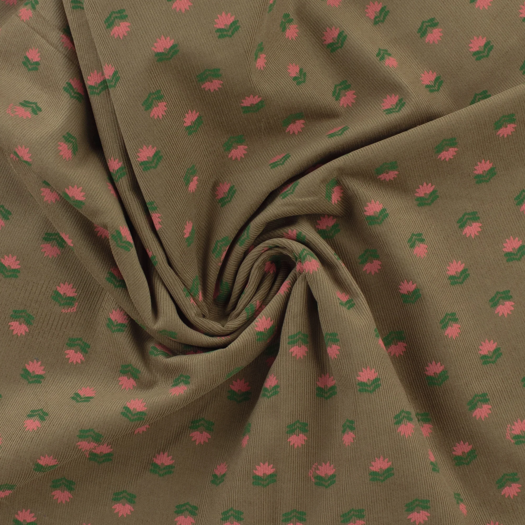 Printed Corduroy - QUATTRO - 009 - Bark - Image 2