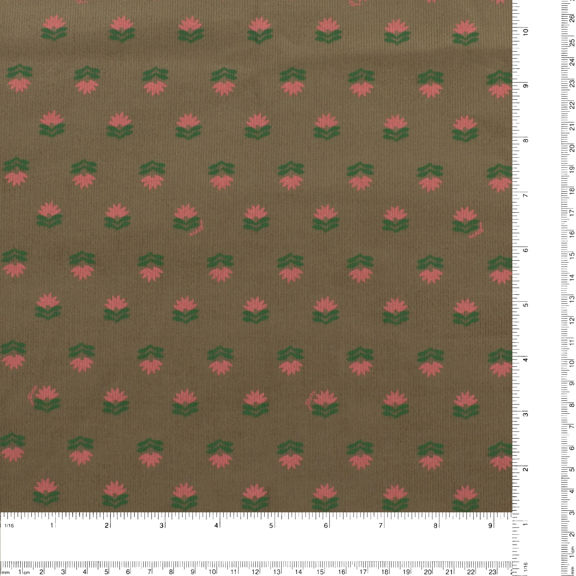 Printed Corduroy - QUATTRO - 009 - Bark - Image 3