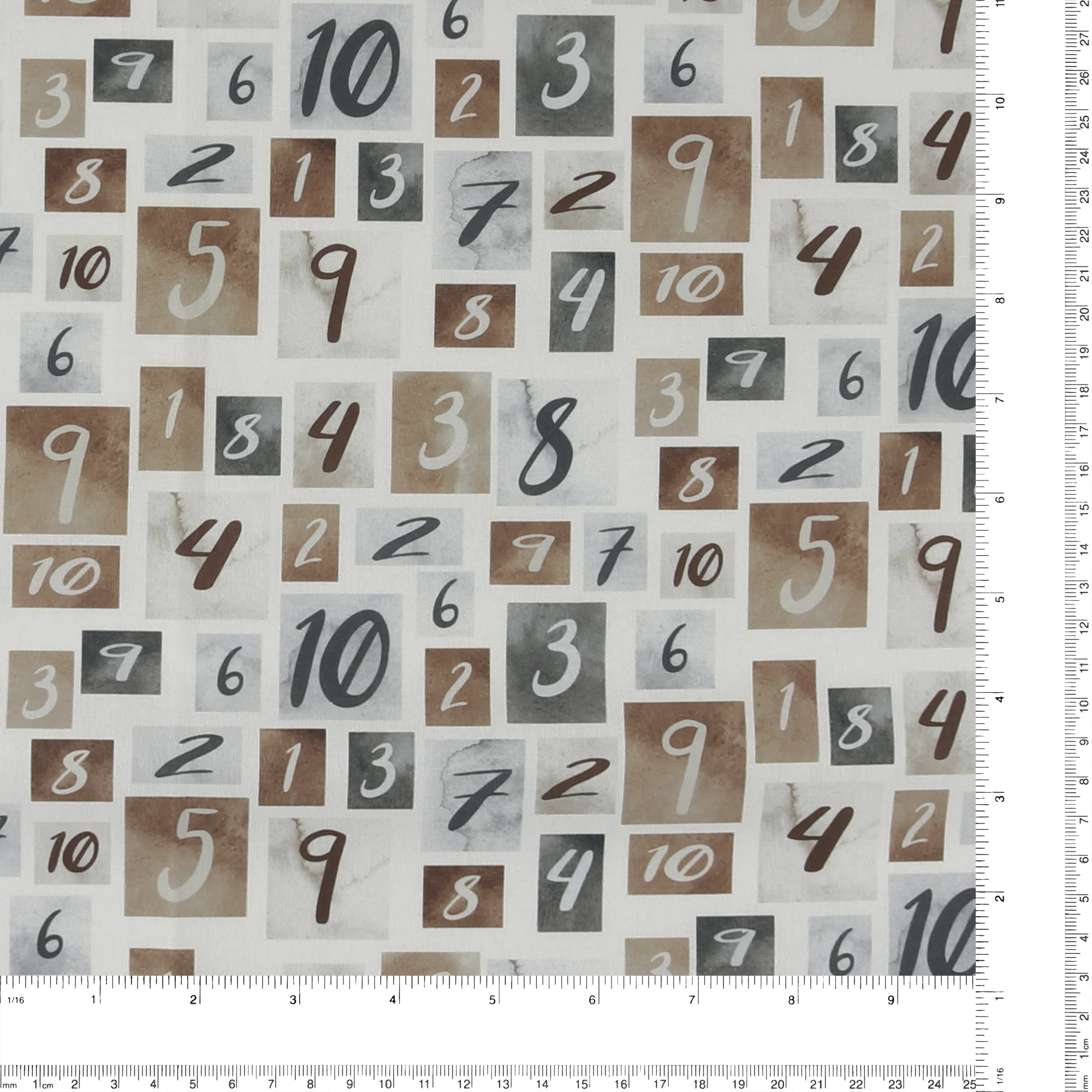 Printed Cotton - 1-2-3 Animal Coordinates - 005 - Natural - Image 3
