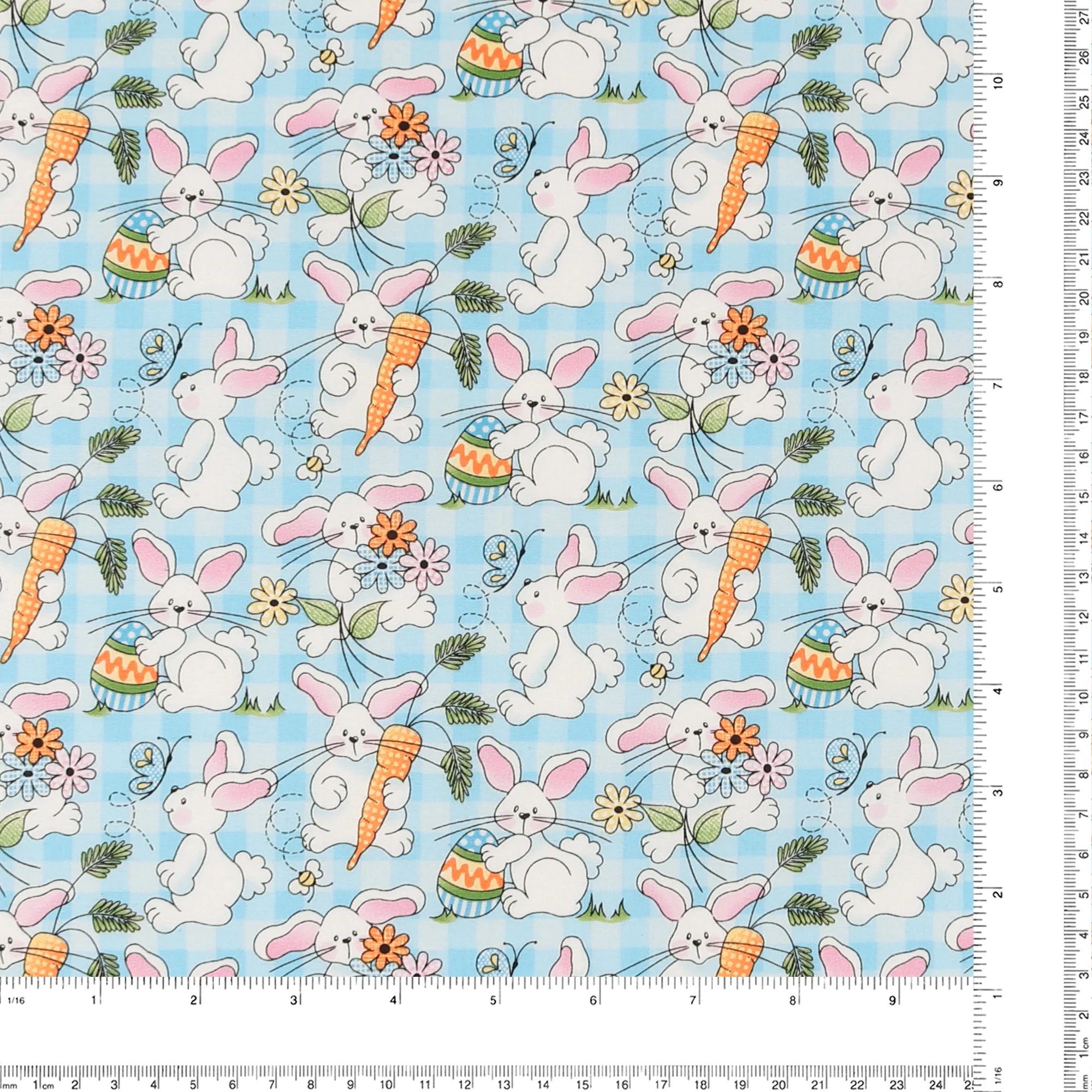 Printed Cotton by Fabric Traditionss - TREASURE - 003 - Light Blue - Image 3