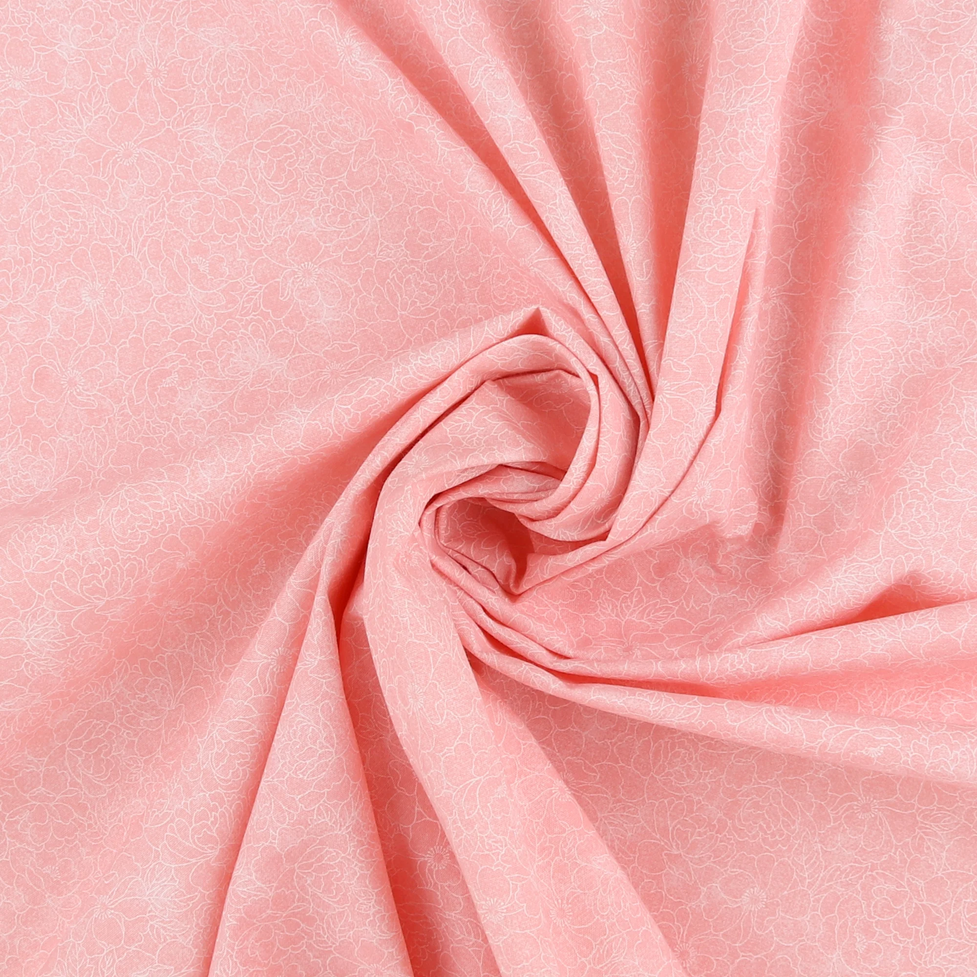 Printed Cotton by Fabric Traditionss - TREASURE - 007 - Coral - Image 2