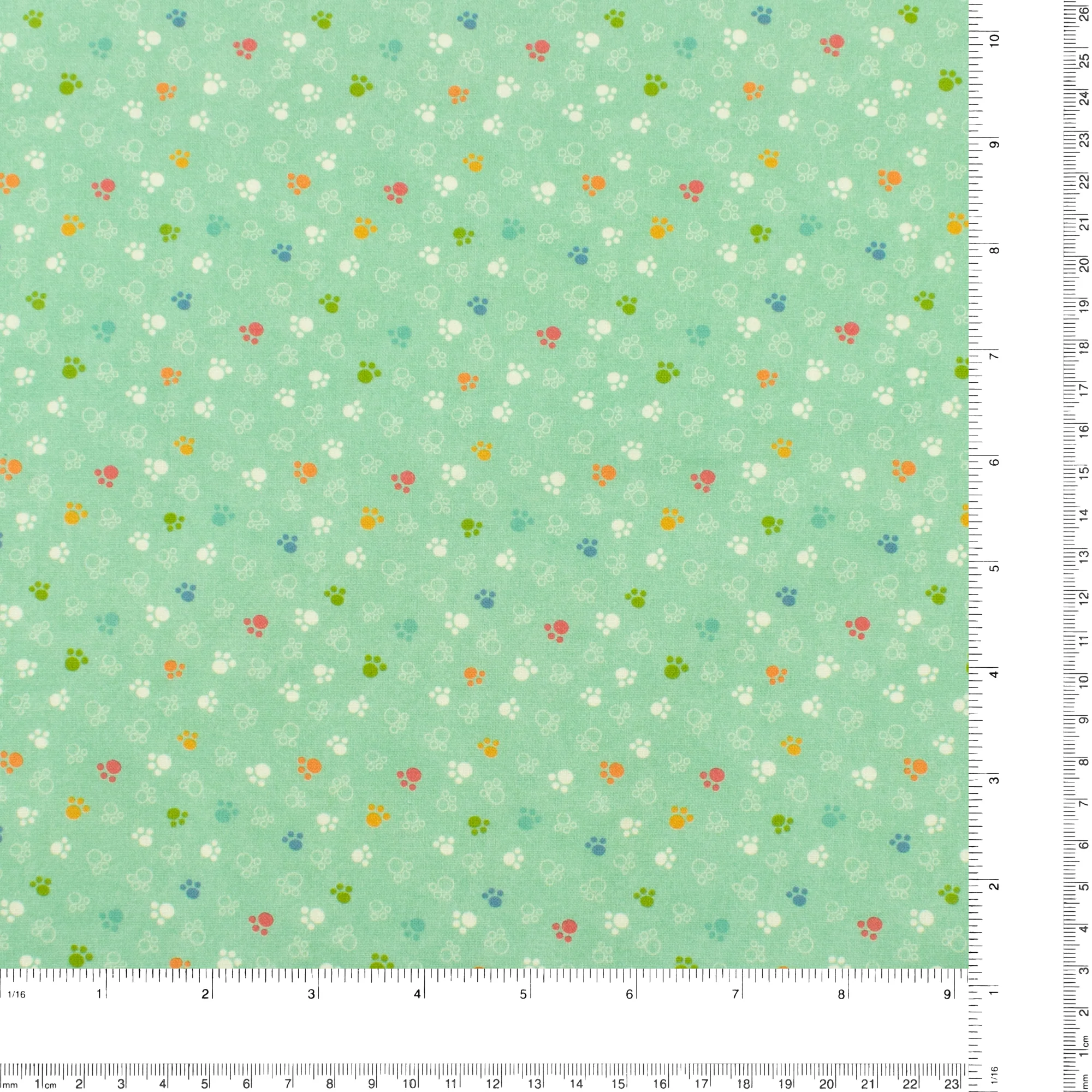 Printed Cotton - CAT HAIR DON'T CARE - 007 - Aqua - Image 3