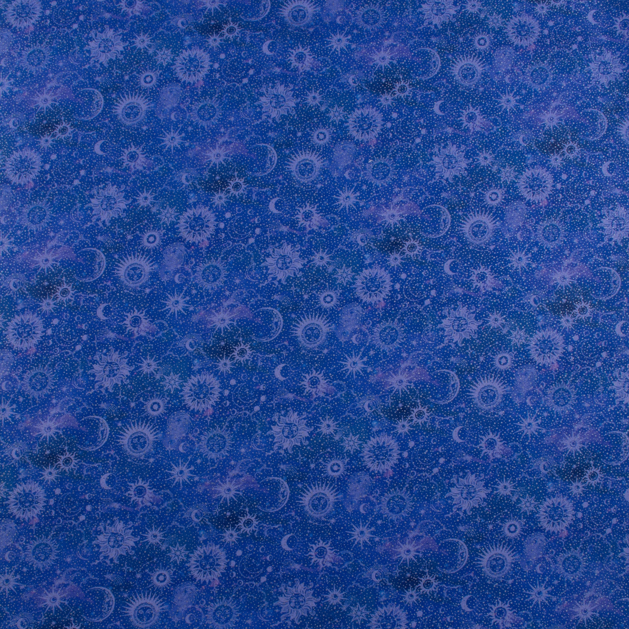 Printed Cotton - CELESTIAL SKIES - 010 - Royal
