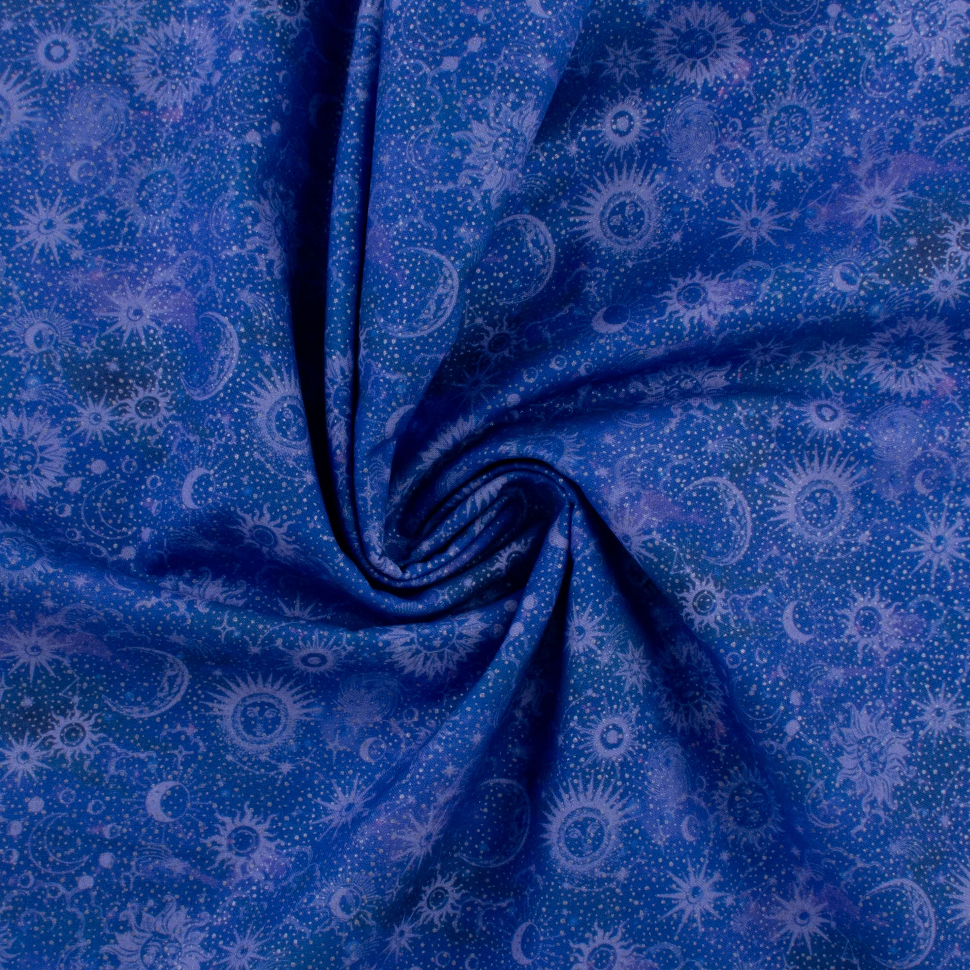 Printed Cotton - CELESTIAL SKIES - 010 - Royal - Image 2
