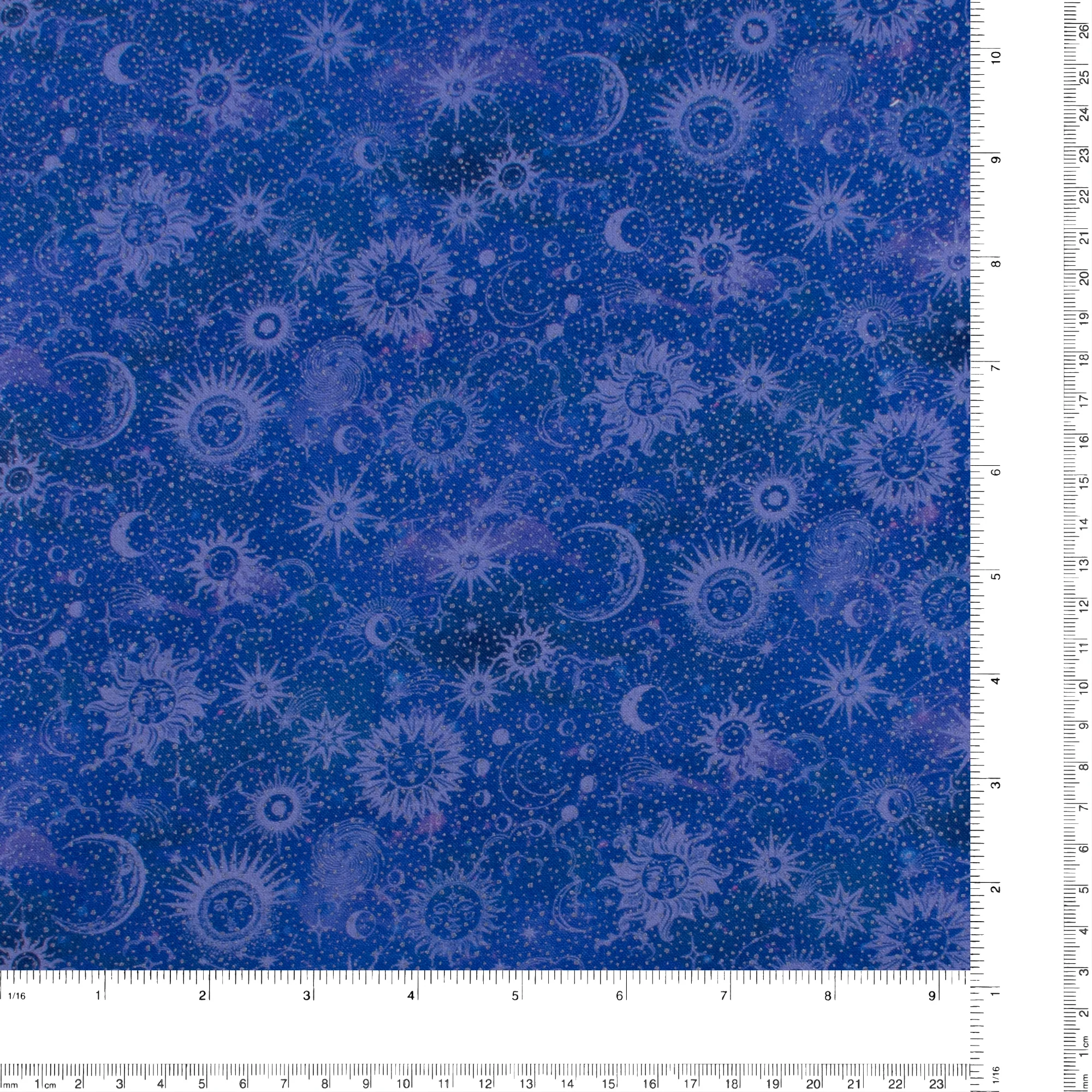 Printed Cotton - CELESTIAL SKIES - 010 - Royal - Image 3