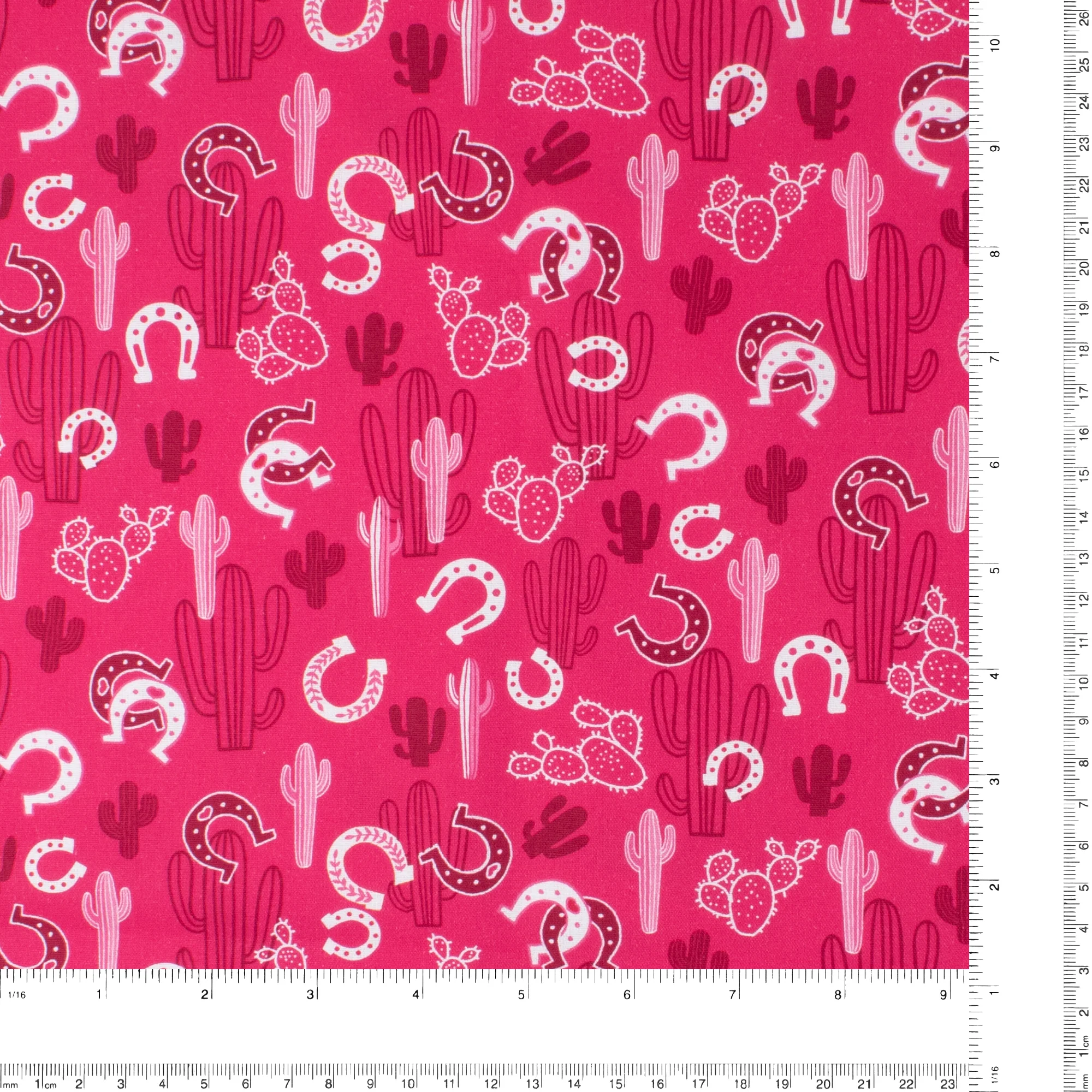 Printed Cotton - Cowgirl - 004 - Pink - Image 3