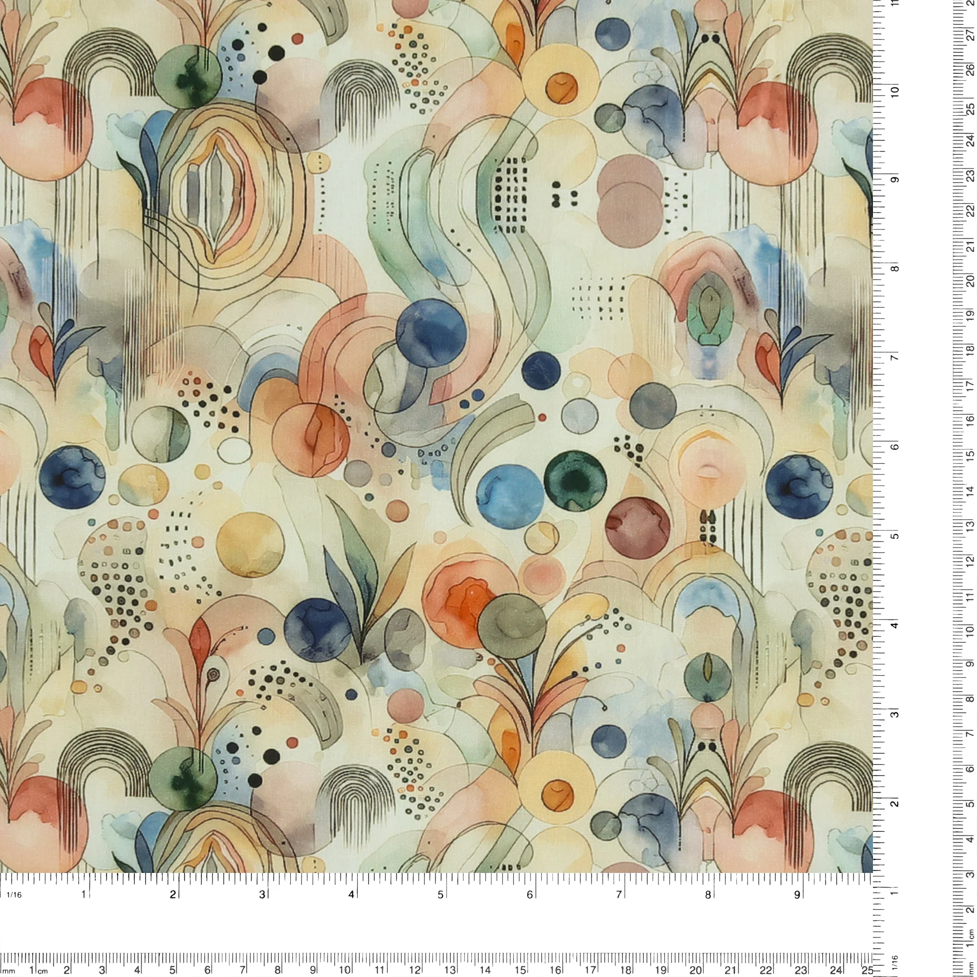 Printed Cotton - Crafty Creation - 002 - WaterColor - Image 3