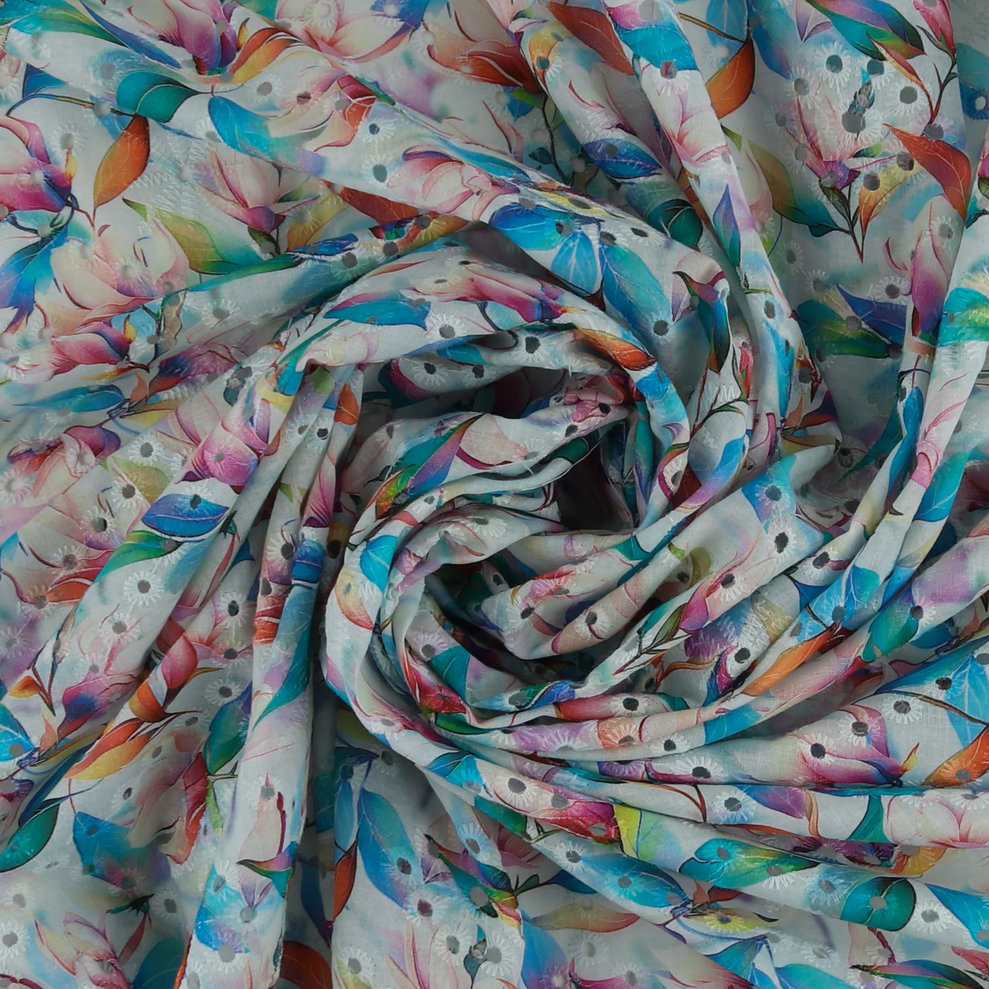 Printed Cotton Embroidery - COVENT GARDEN - 003 - Multicolor - Image 2