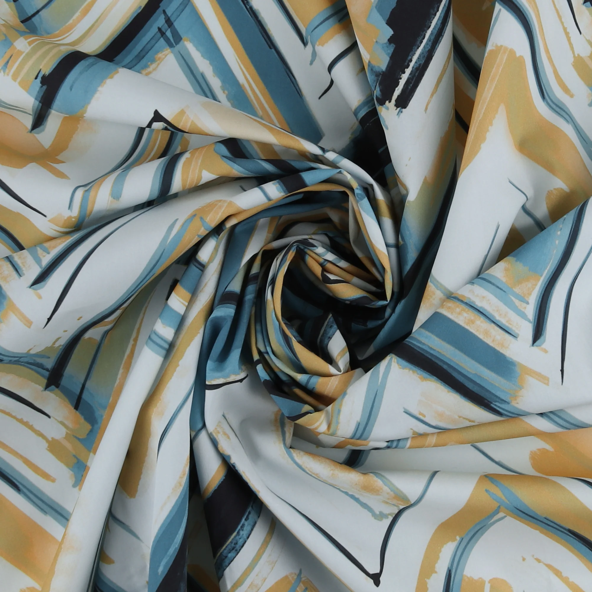 Printed Cotton - FANTASY - 002 - Dark Aqua - Image 2