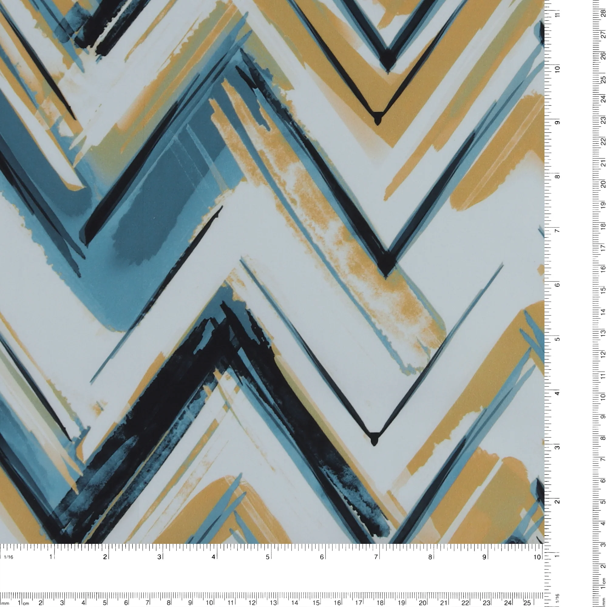Printed Cotton - FANTASY - 002 - Dark Aqua - Image 3