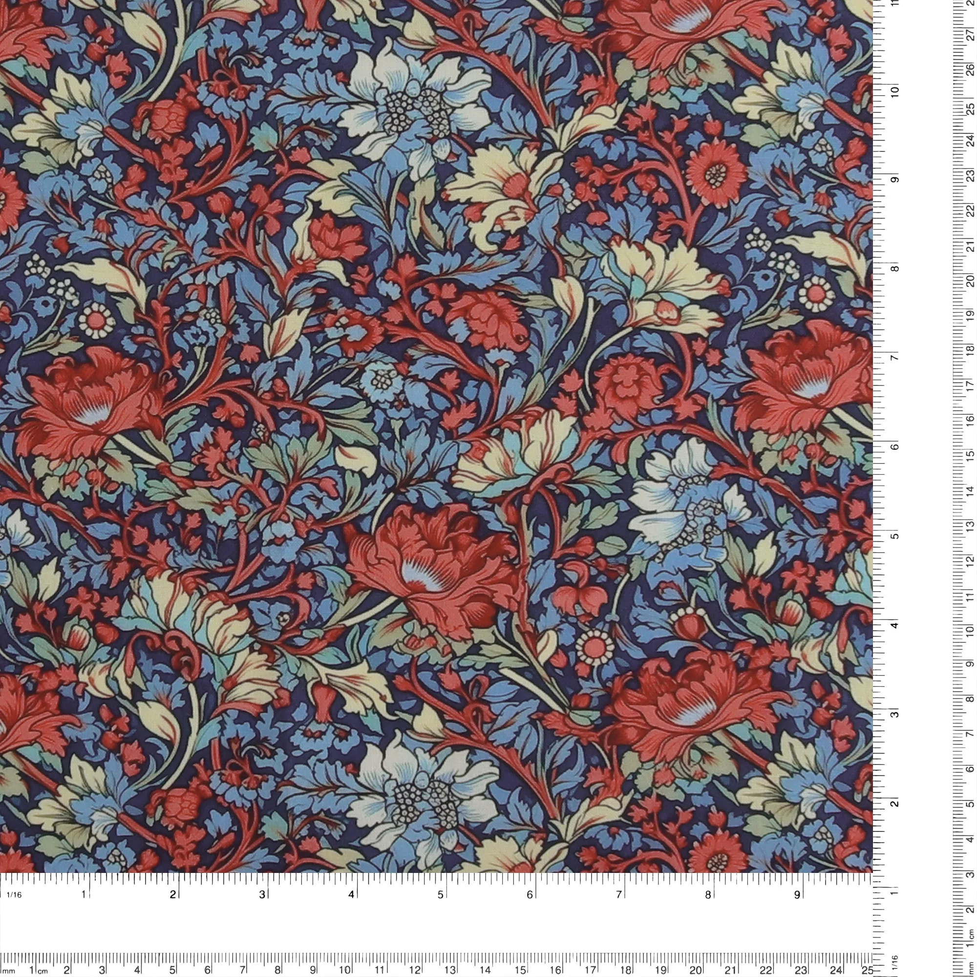 Printed Cotton - Floral Charm - 003 - Navy - Image 3