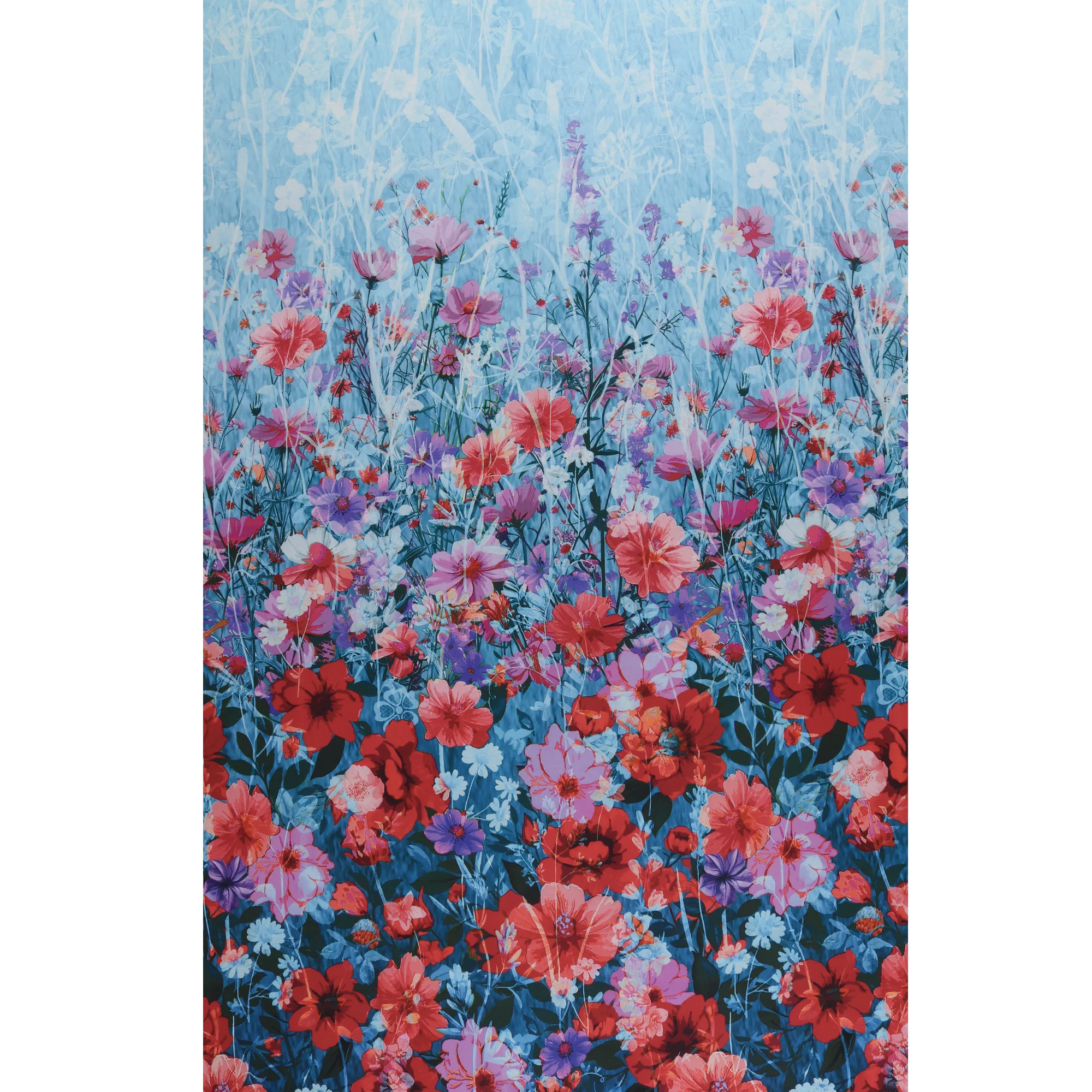 Printed Cotton - Floral Fields - 002 - Blue - Image 4