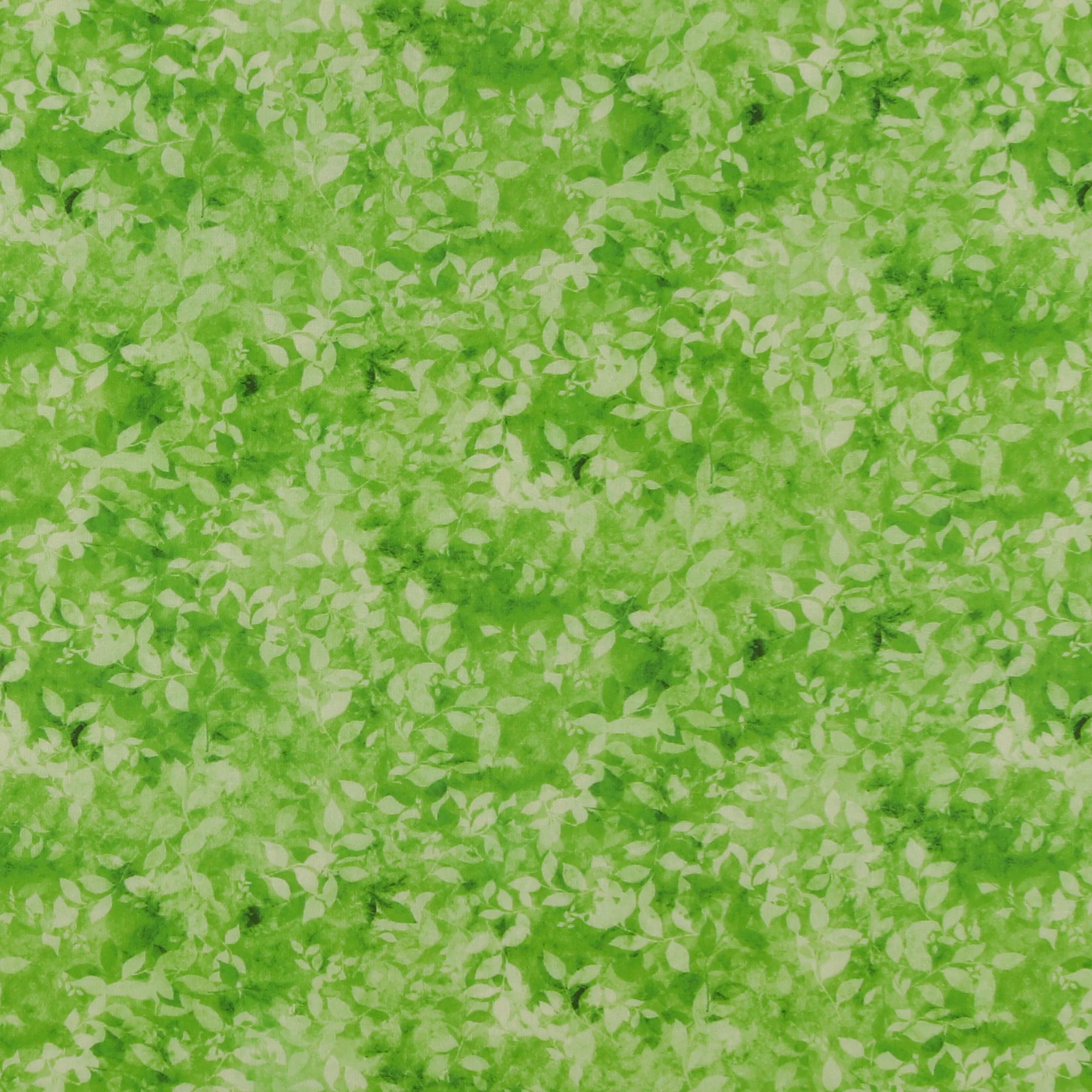 Printed Cotton - Floral Fields - 008 - Green