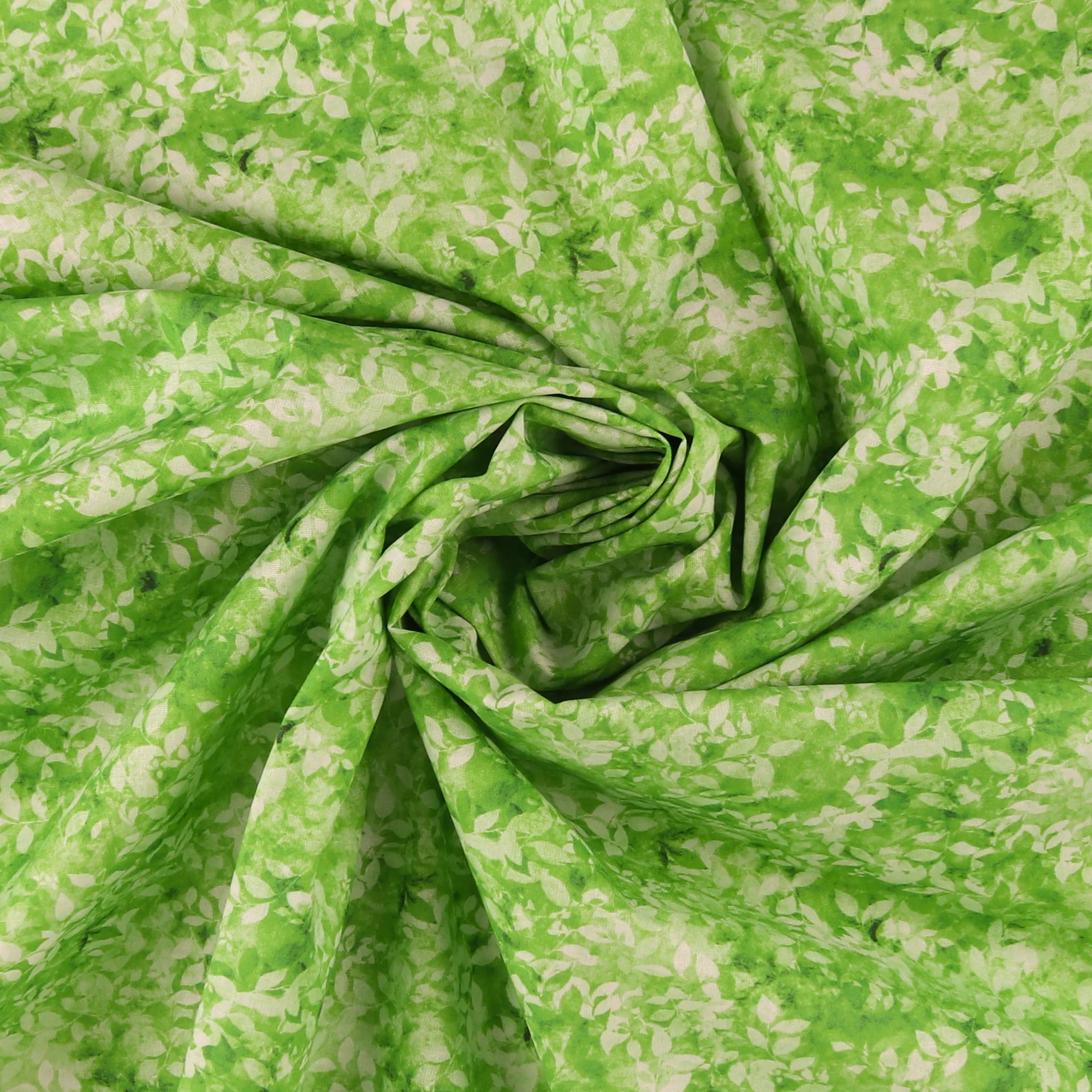 Printed Cotton - Floral Fields - 008 - Green - Image 2