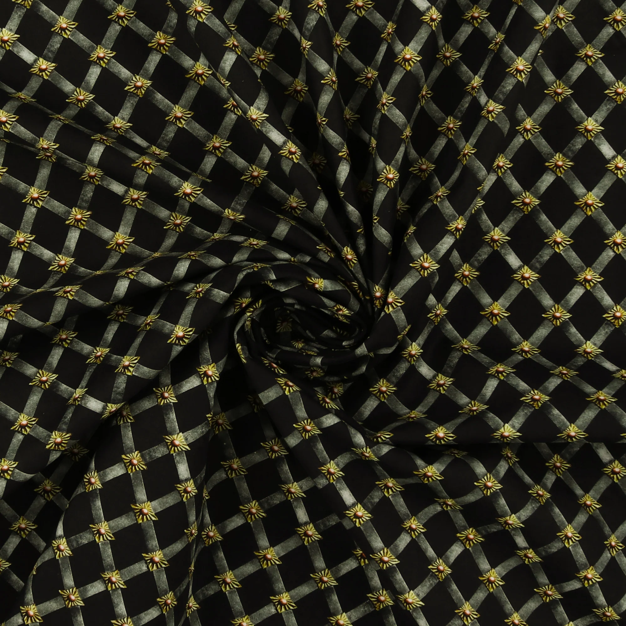 Printed Cotton - «FULL STEAM AHEAD» - 007 - Black - Image 2