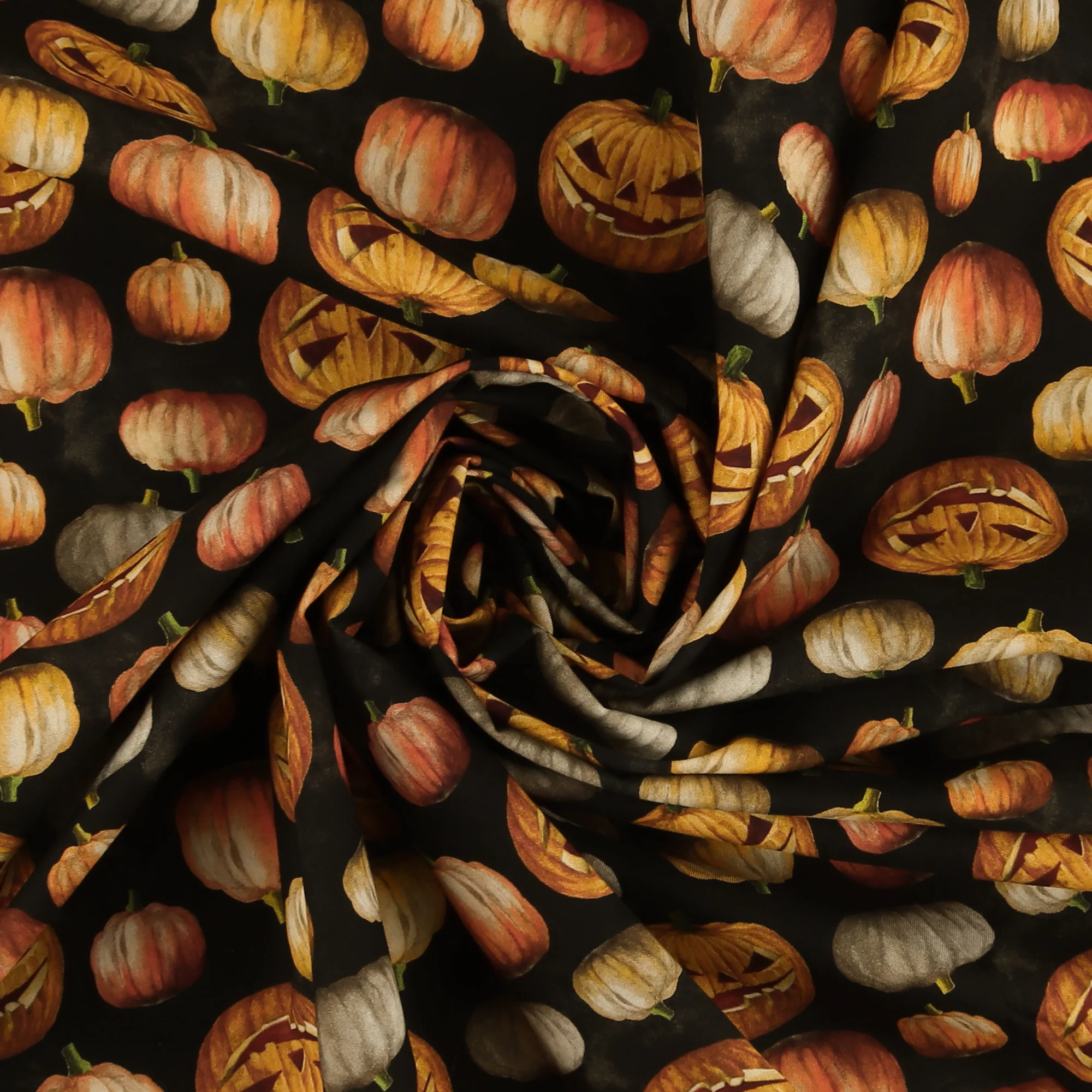 Printed Cotton - HAPPY HAUNTING - 001 - Black - Image 2