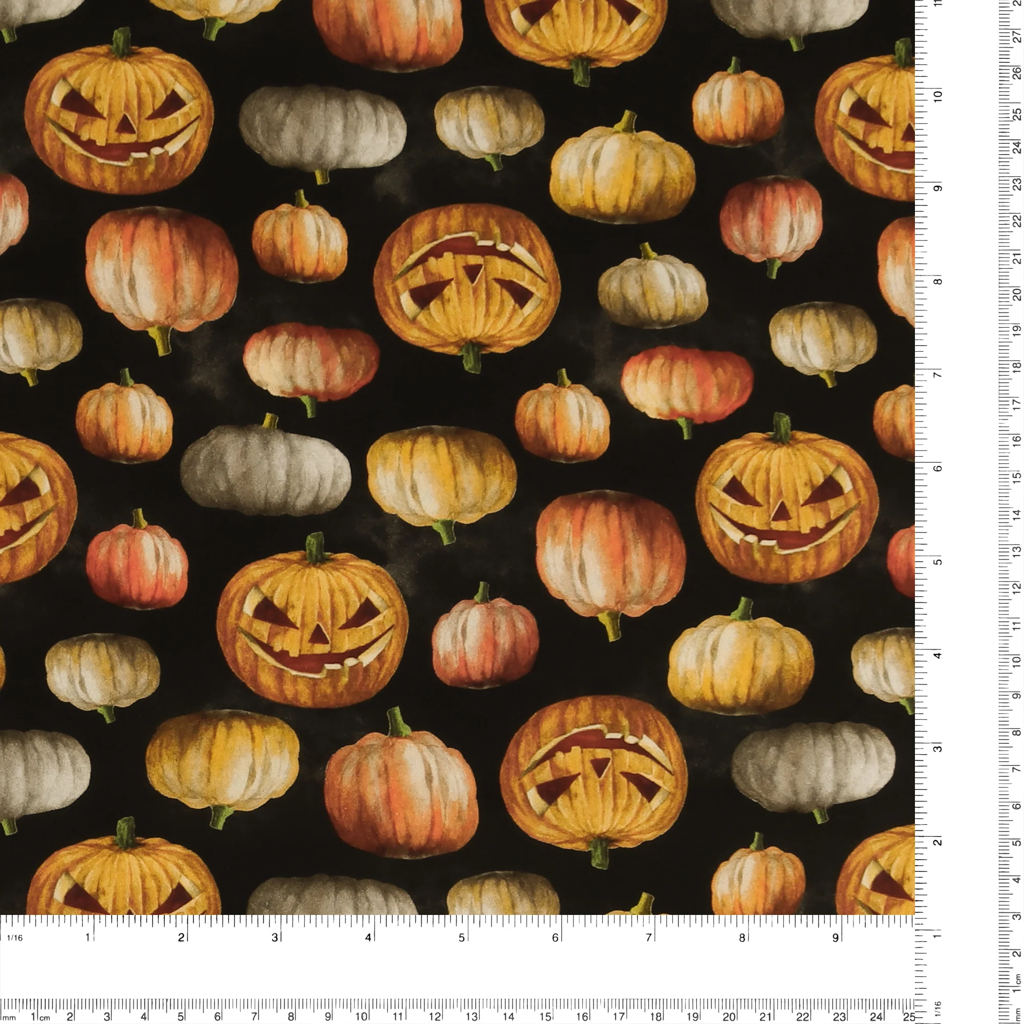 Printed Cotton - HAPPY HAUNTING - 001 - Black - Image 3