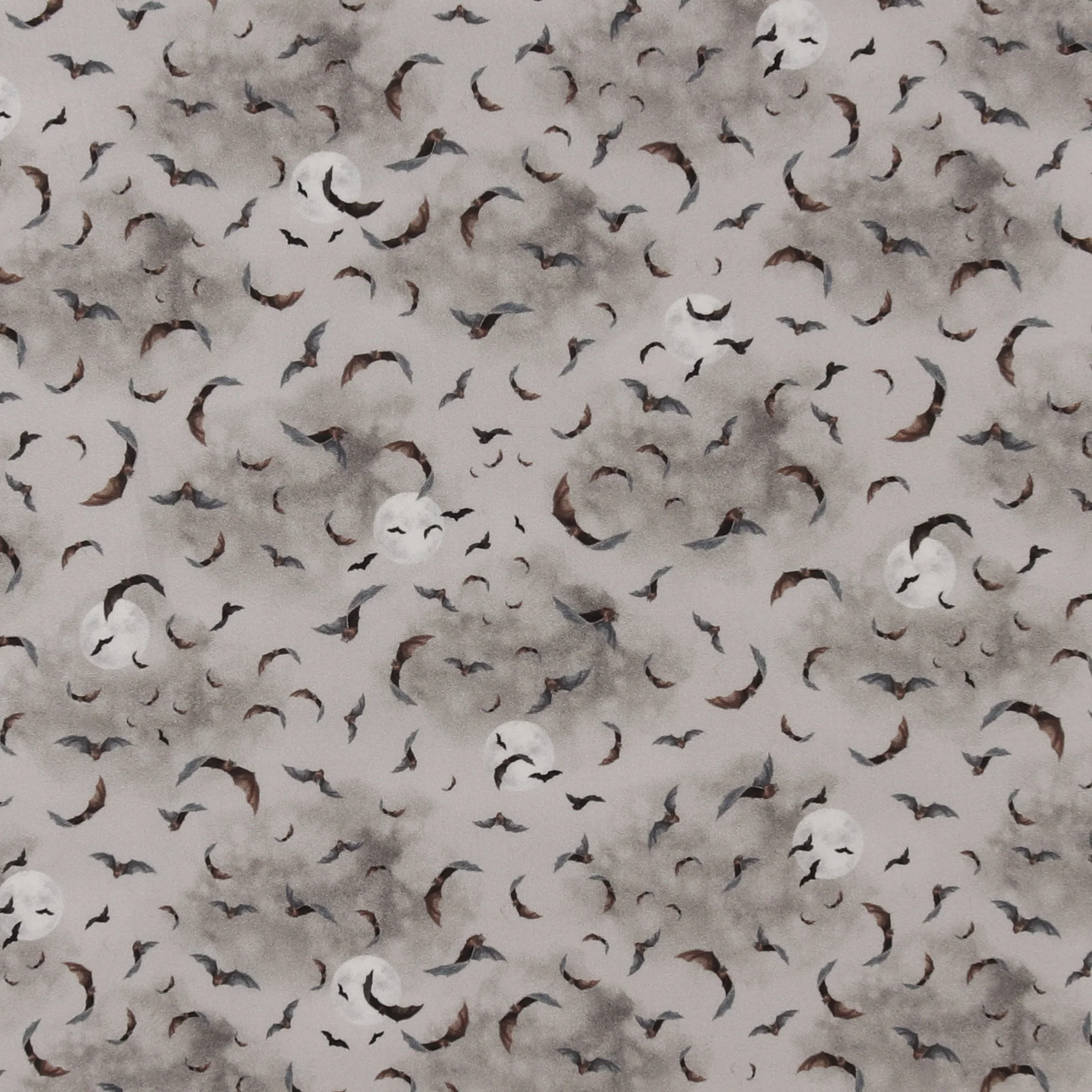 Printed Cotton - HAPPY HAUNTING - 003 - Grey