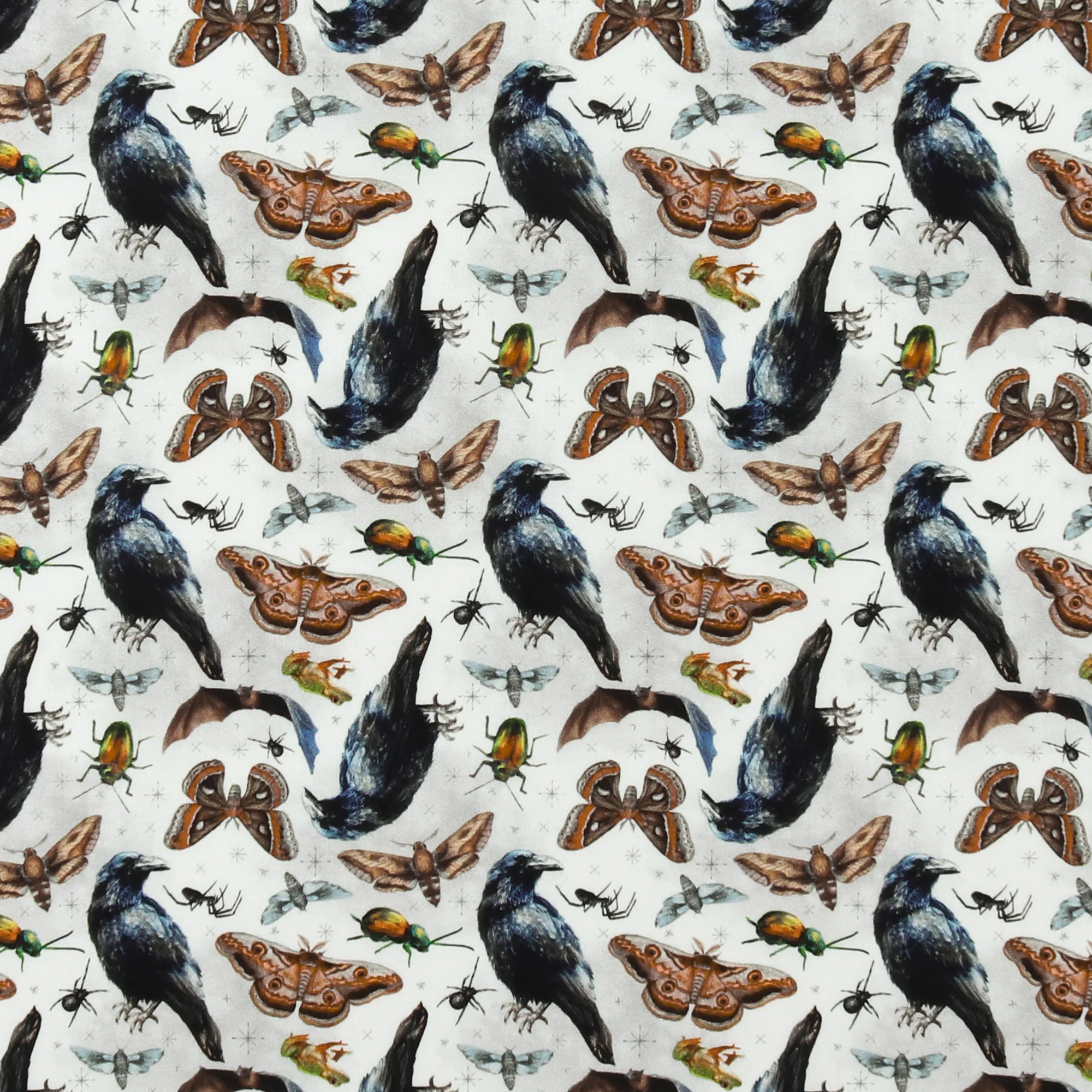 Printed Cotton - HAPPY HAUNTING - 005 - White