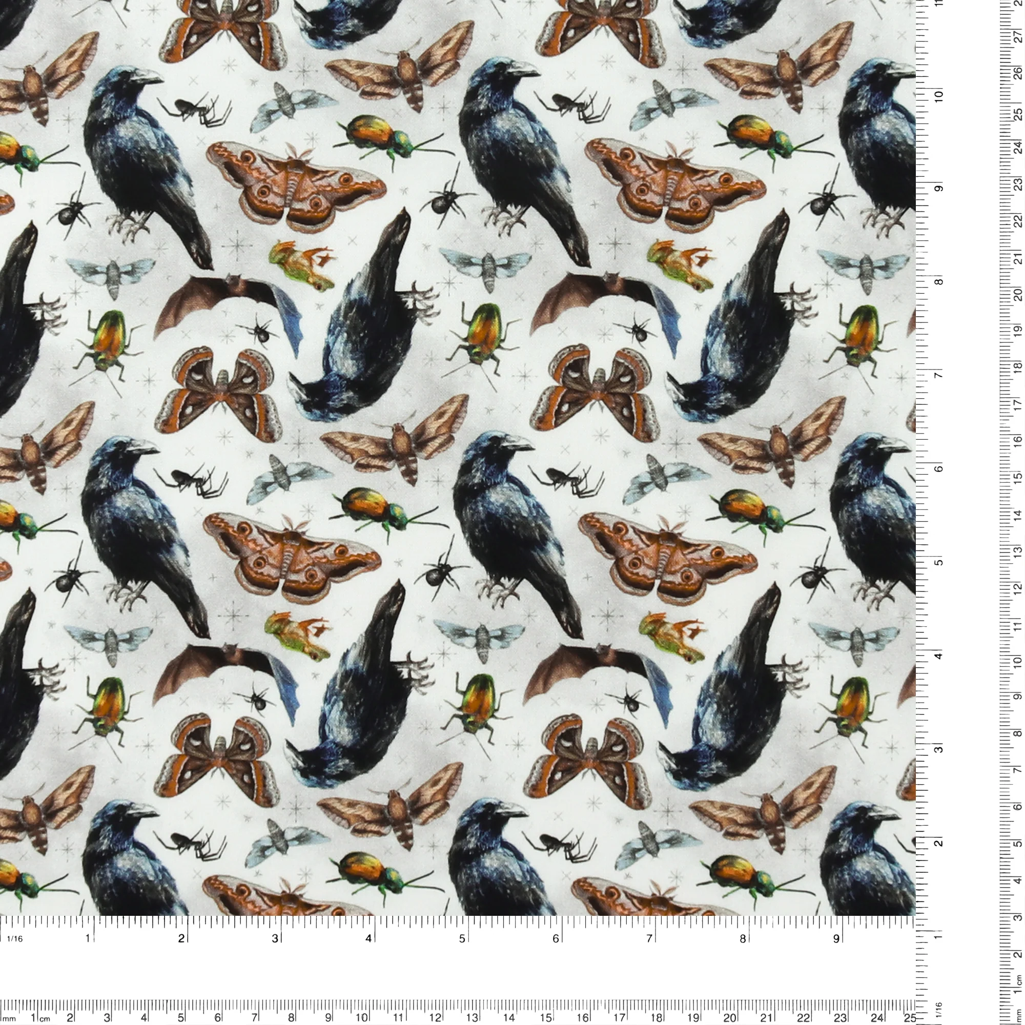 Printed Cotton - HAPPY HAUNTING - 005 - White - Image 3