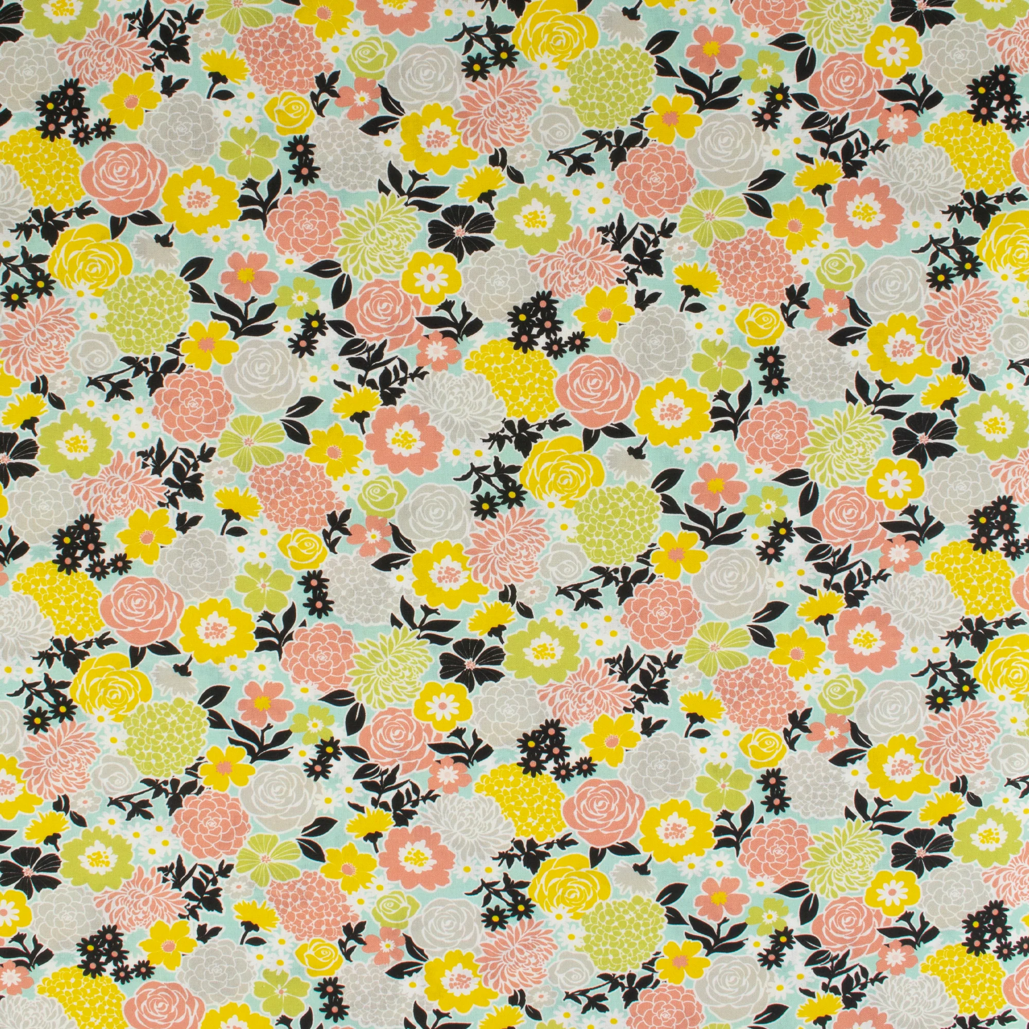 Printed Cotton - Lace garden - 003 - Spearmint