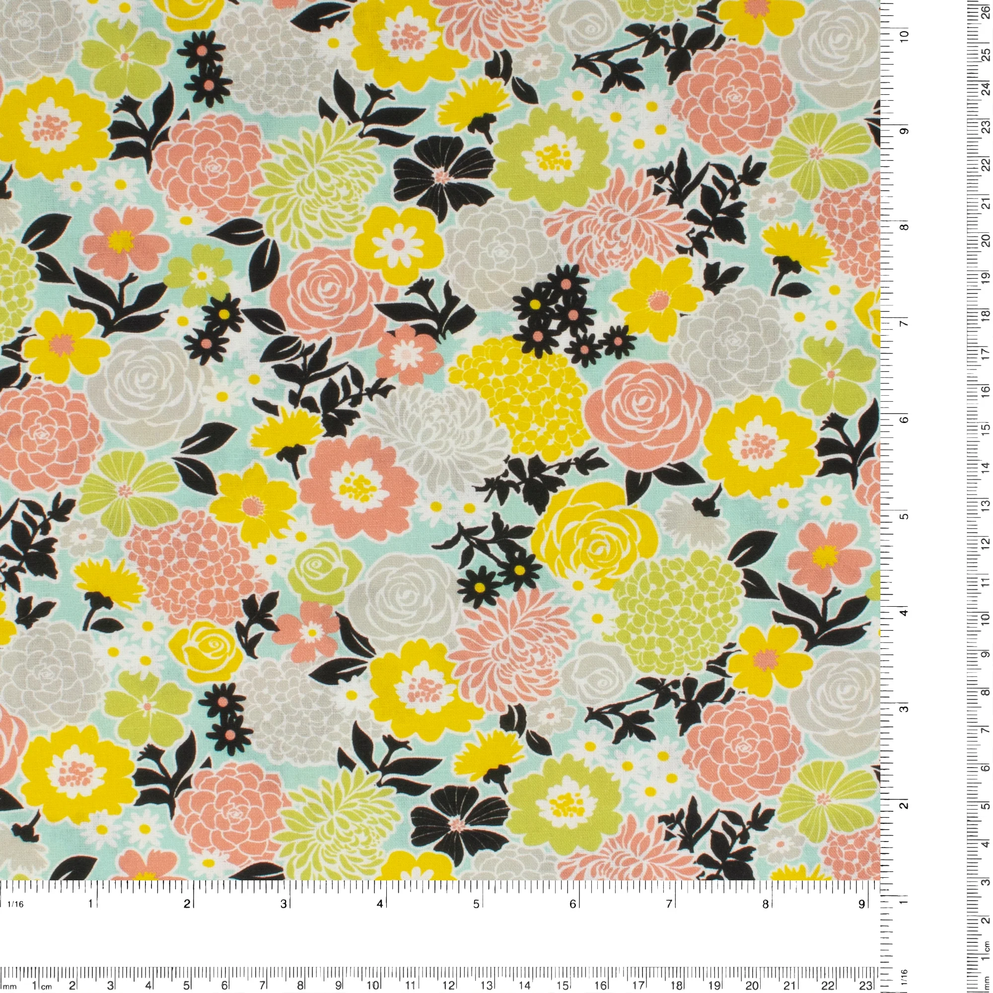 Printed Cotton - Lace garden - 003 - Spearmint - Image 3