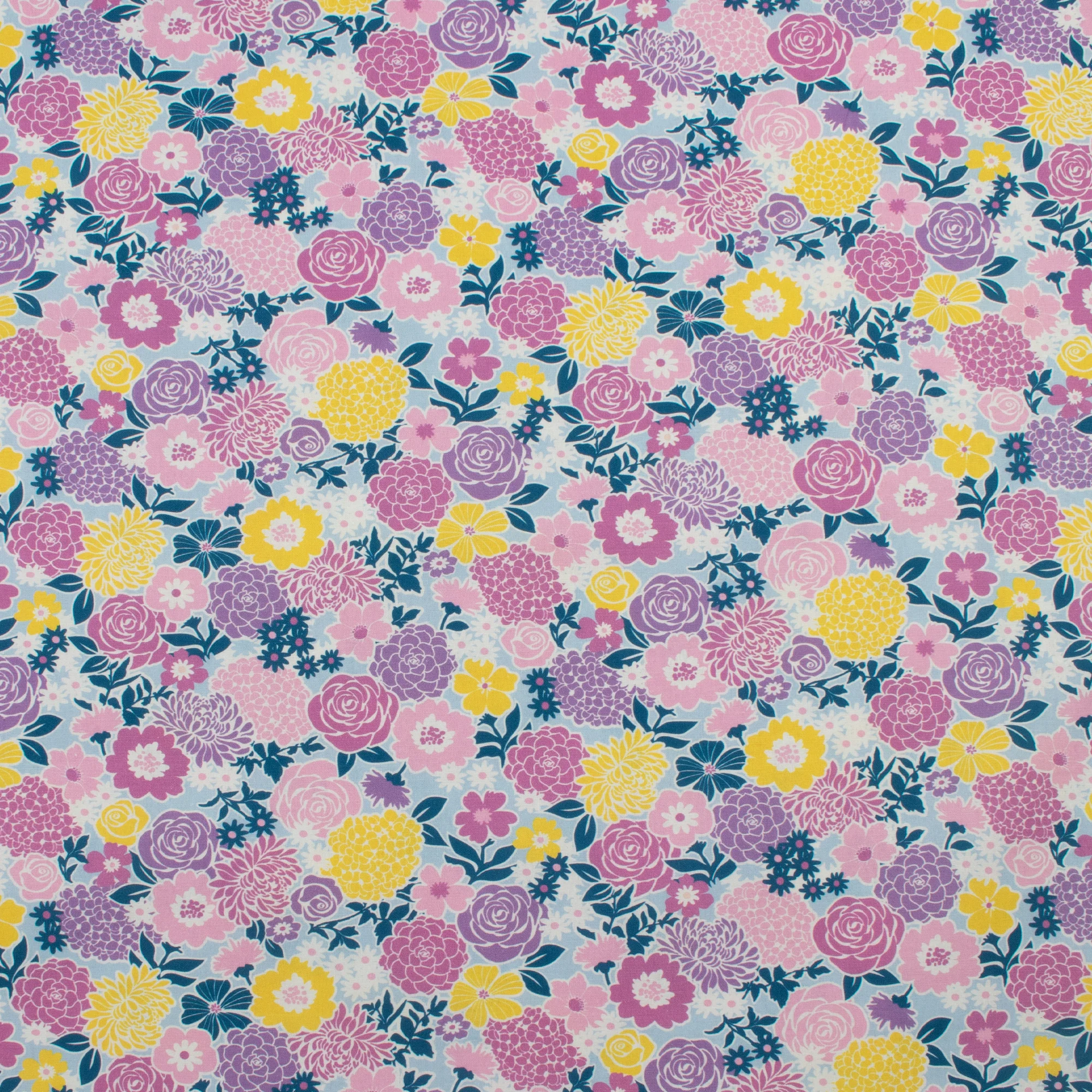 Printed Cotton - Lace garden - 004 - Perwinkle