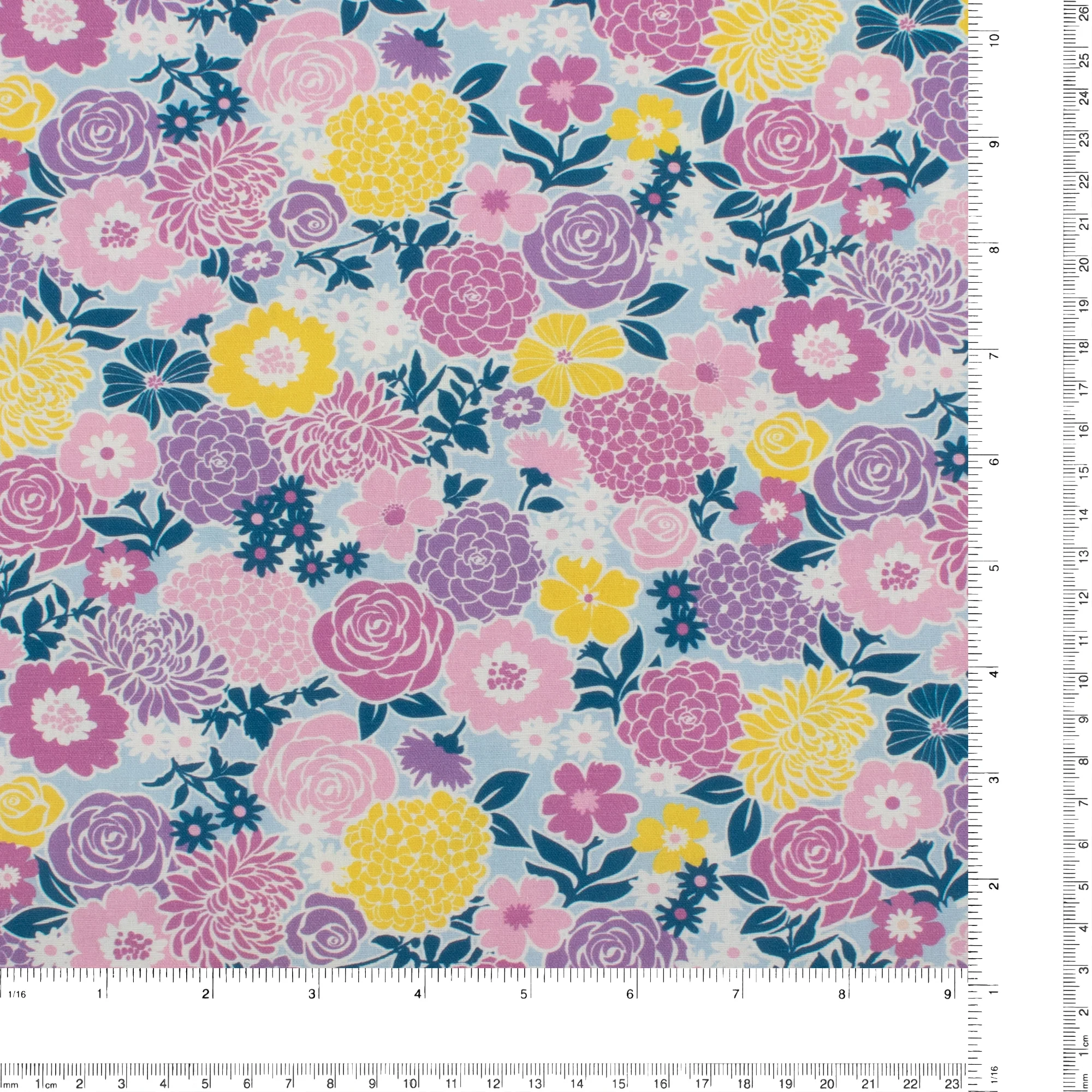 Printed Cotton - Lace garden - 004 - Perwinkle - Image 3