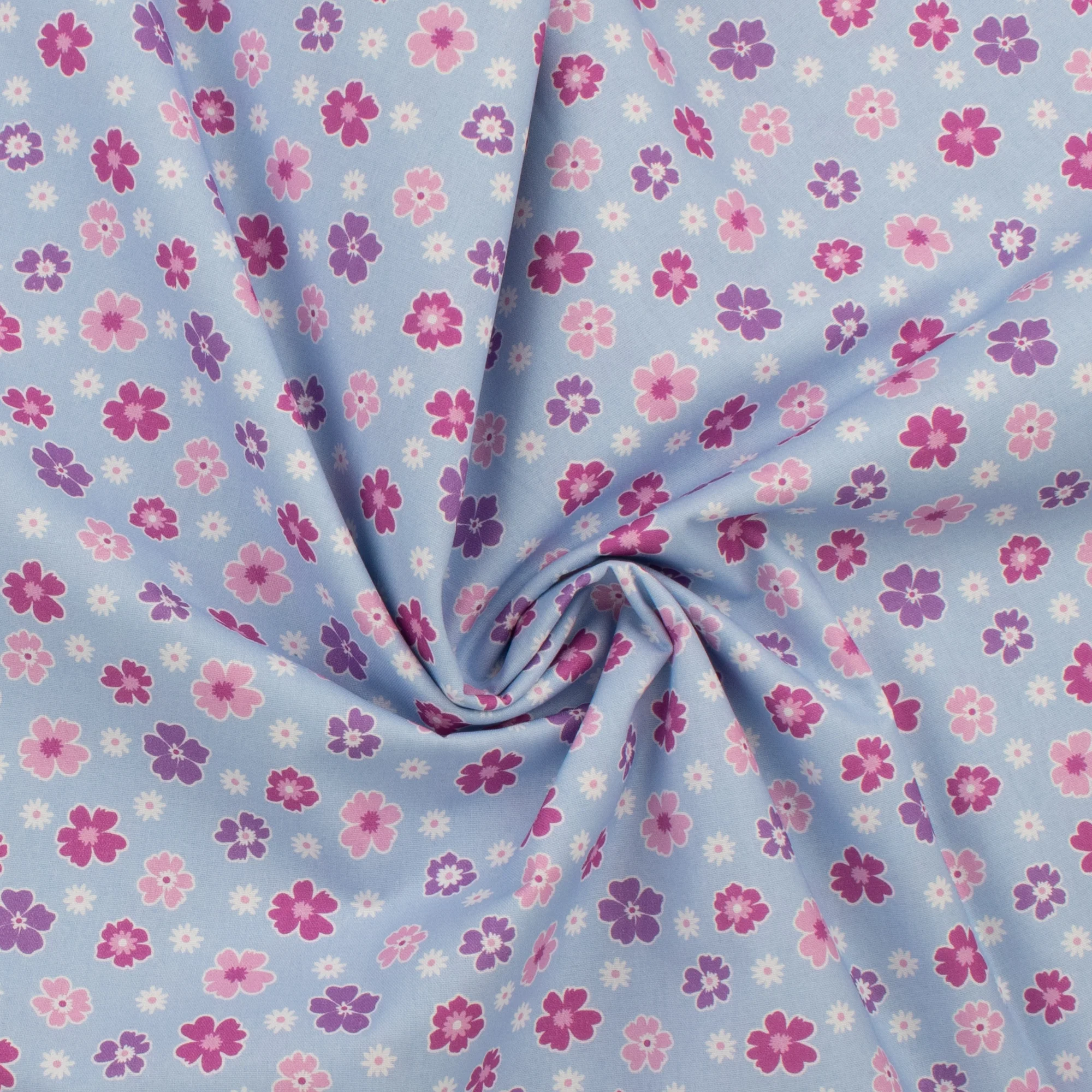 Printed Cotton - Lace garden - 007 - Perwinkle - Image 2