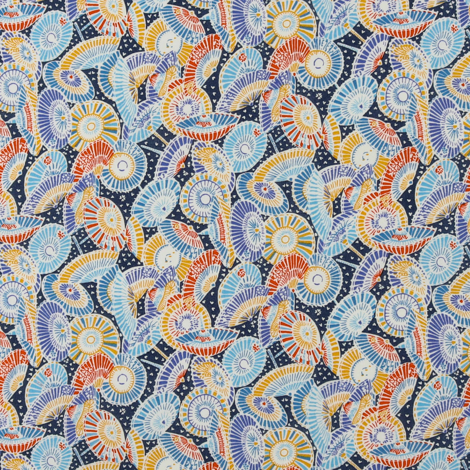 Printed Cotton - LIBERTY of PARIS - 043 - Blue