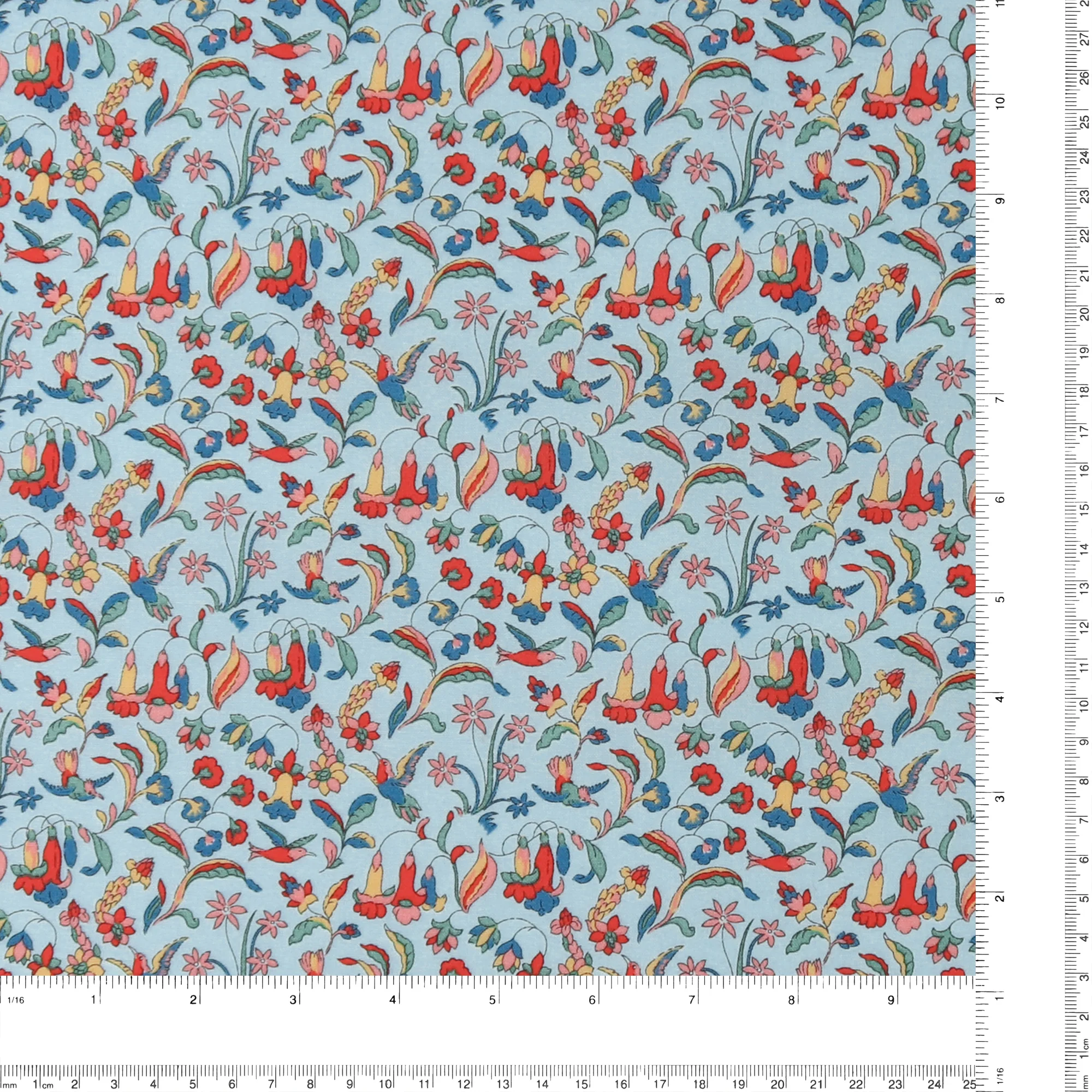 Printed Cotton - LIBERTY of PARIS - 050 - Powder Blue - Image 3