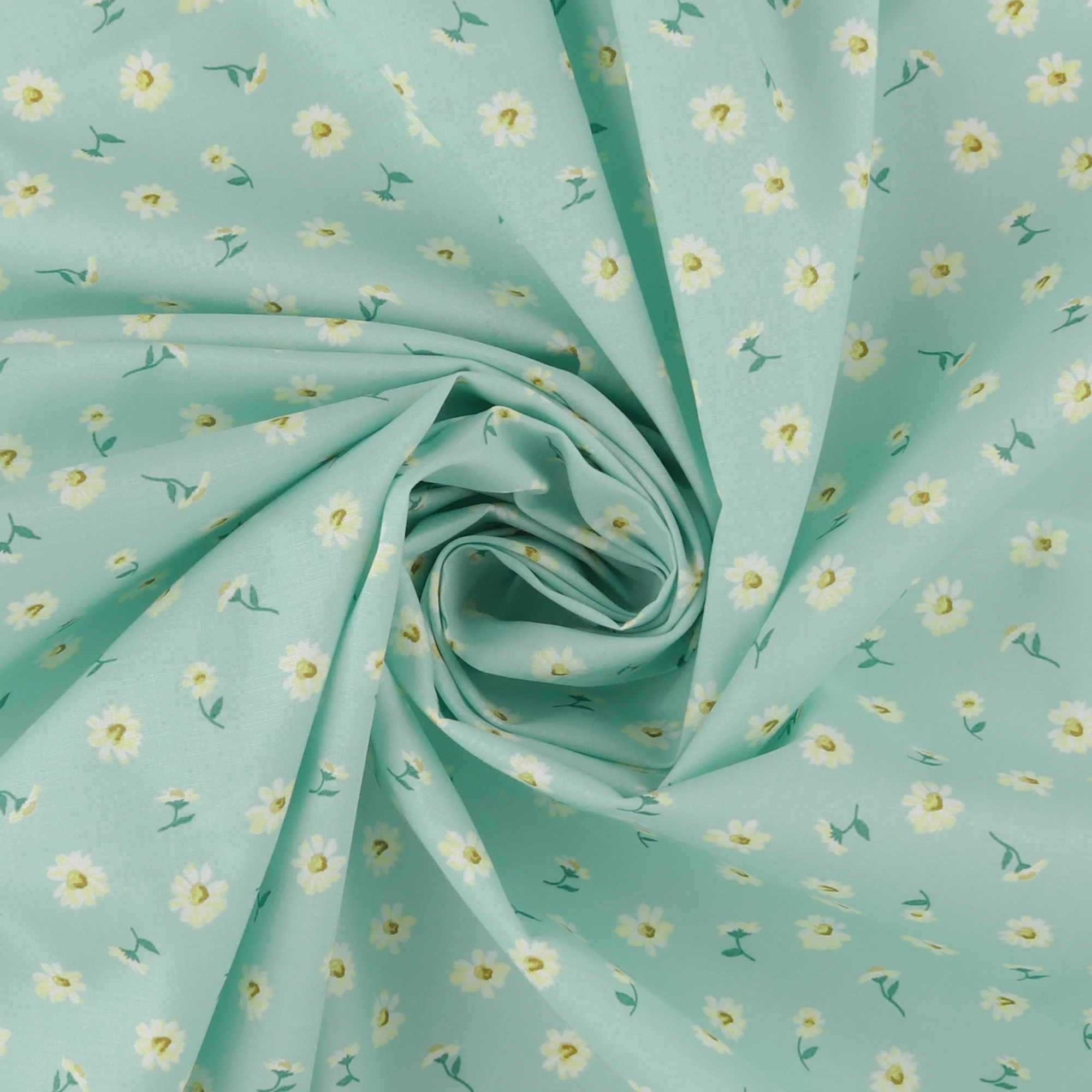 Printed Cotton - LIBERTY of PARIS  - 059 - Mint - Image 2