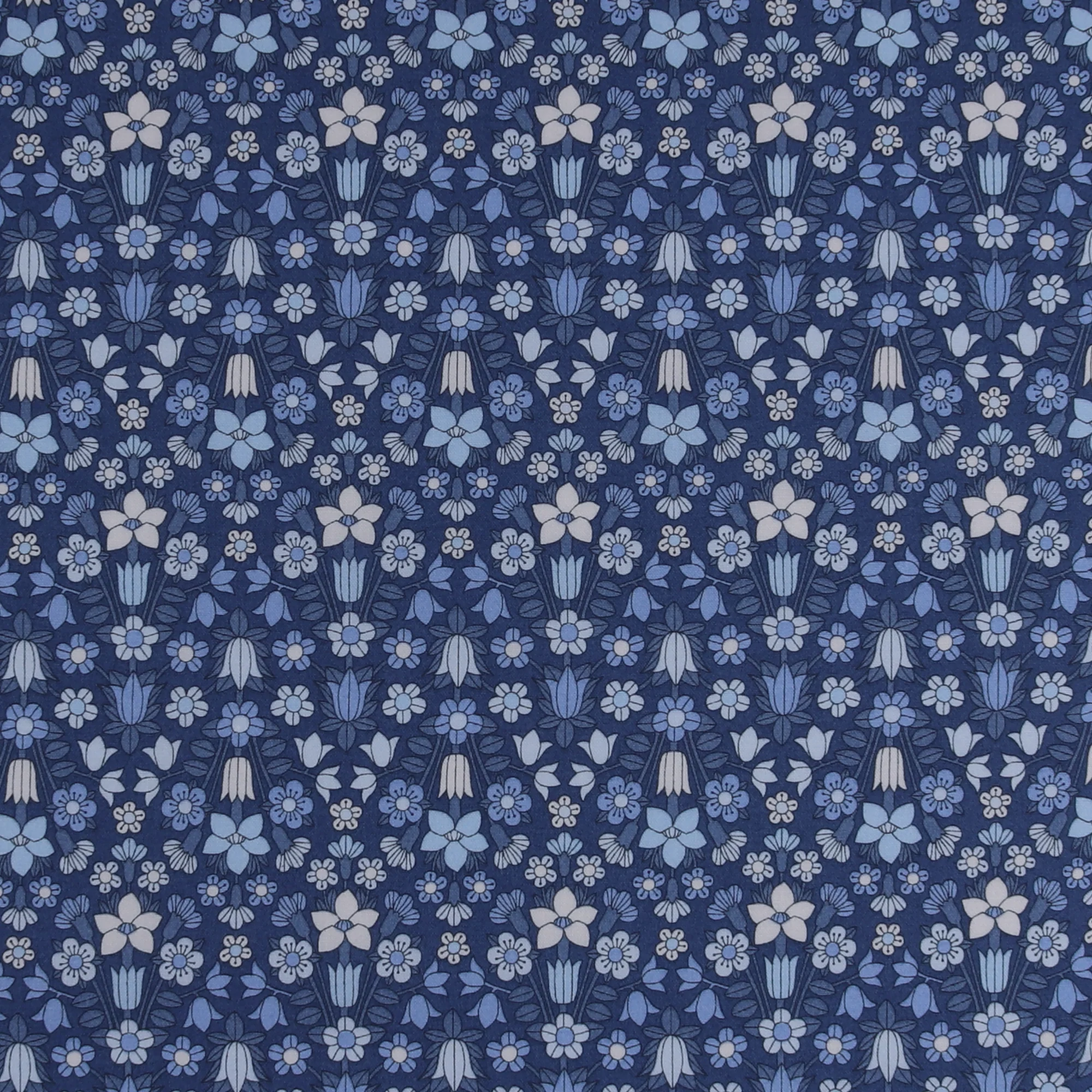 Printed Cotton - LIBERTY of PARIS - 060 - Dark Blue