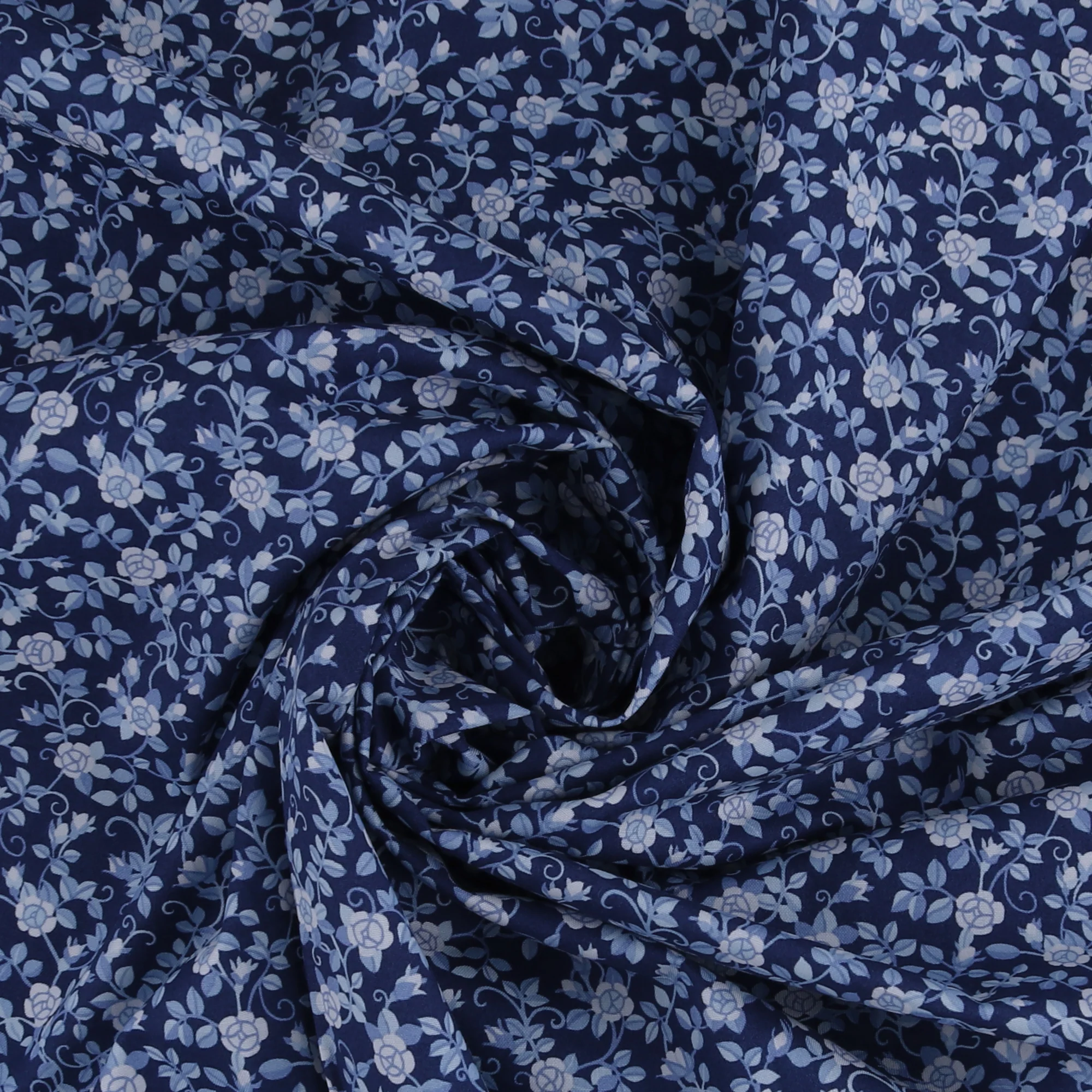 Printed Cotton - LIBERTY of PARIS - 069 - Navy - Image 2