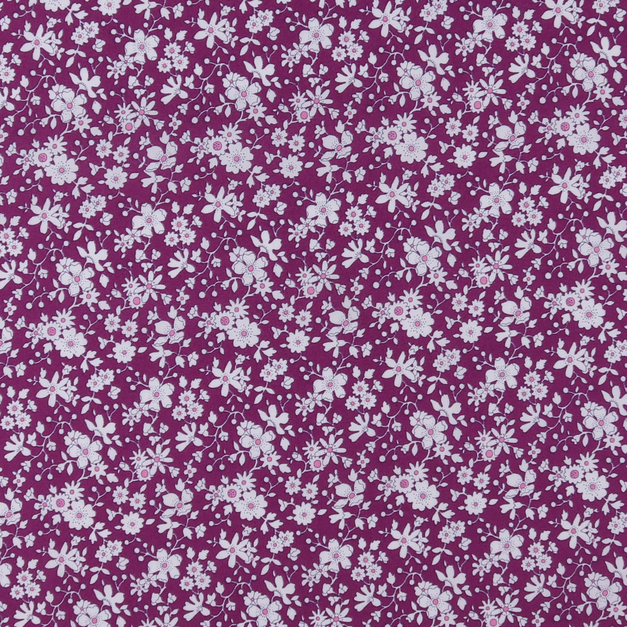 Printed Cotton - LIBERTY of PARIS  - 074 - Purple