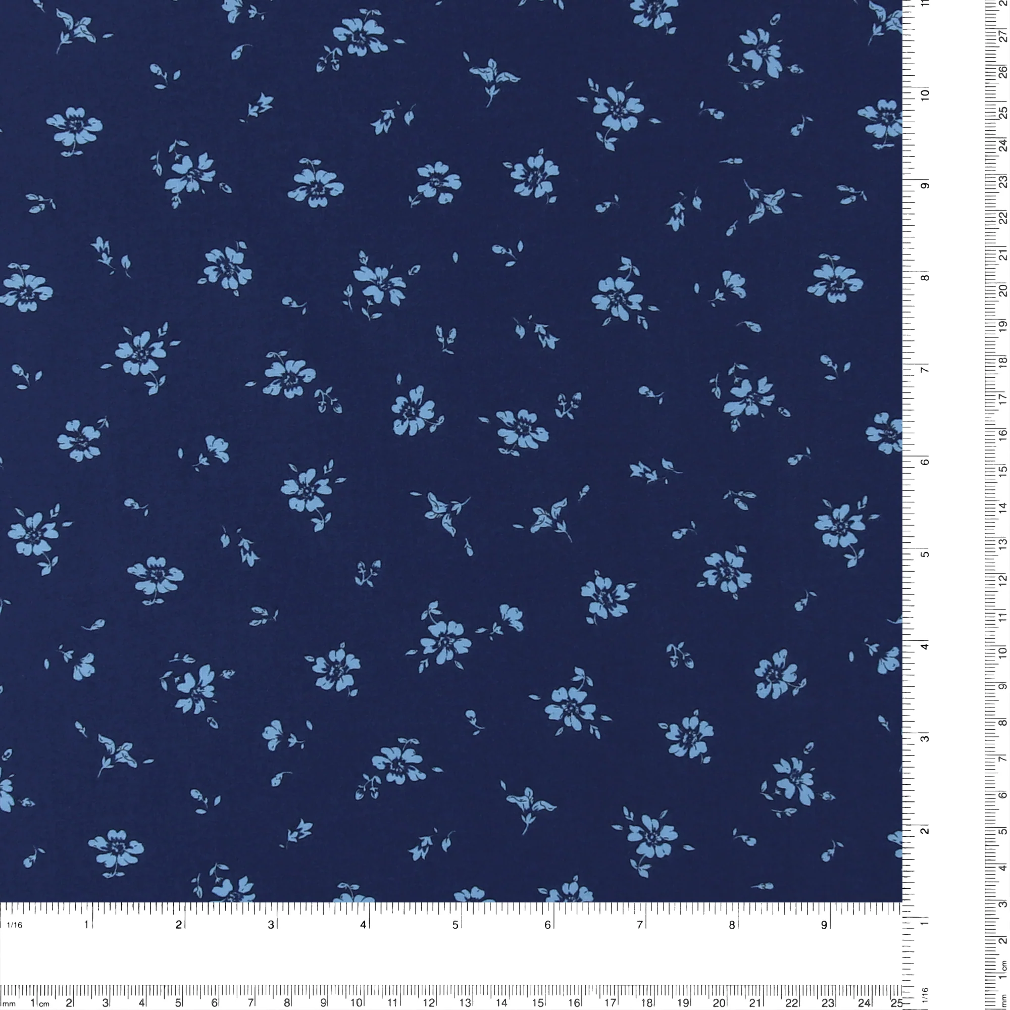 Printed Cotton - LIBERTY of PARIS - 076 - Navy - Image 3