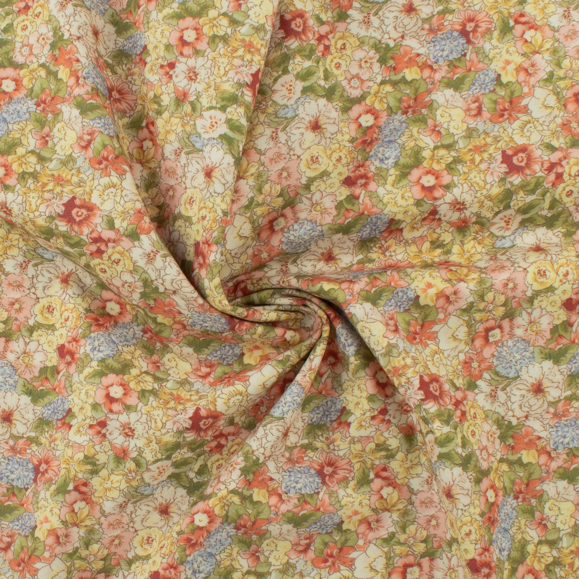 Printed Cotton - Lillibet Floral - 004 - Copper Red - Image 2