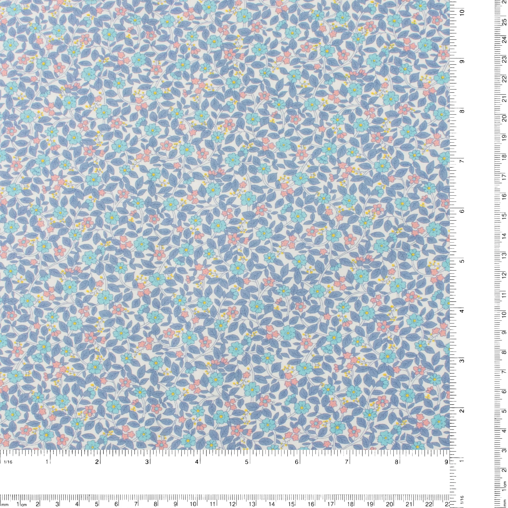 Printed Cotton - Lillibet Floral - 005 - Periwinkle - Image 3