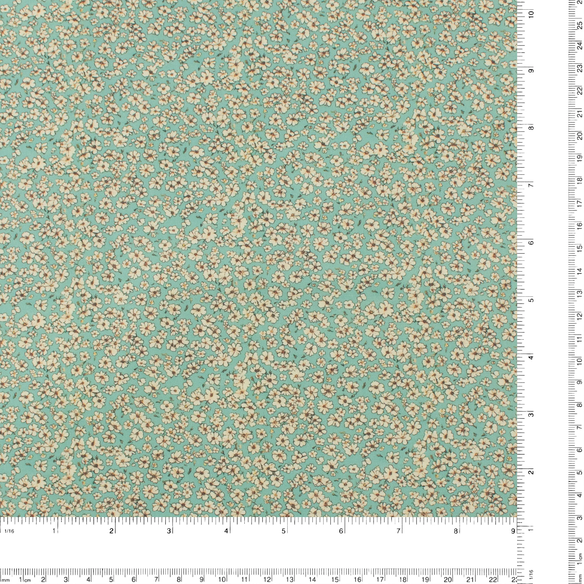 Printed Cotton - Lillibet Floral - 007 - Spearmint - Image 3