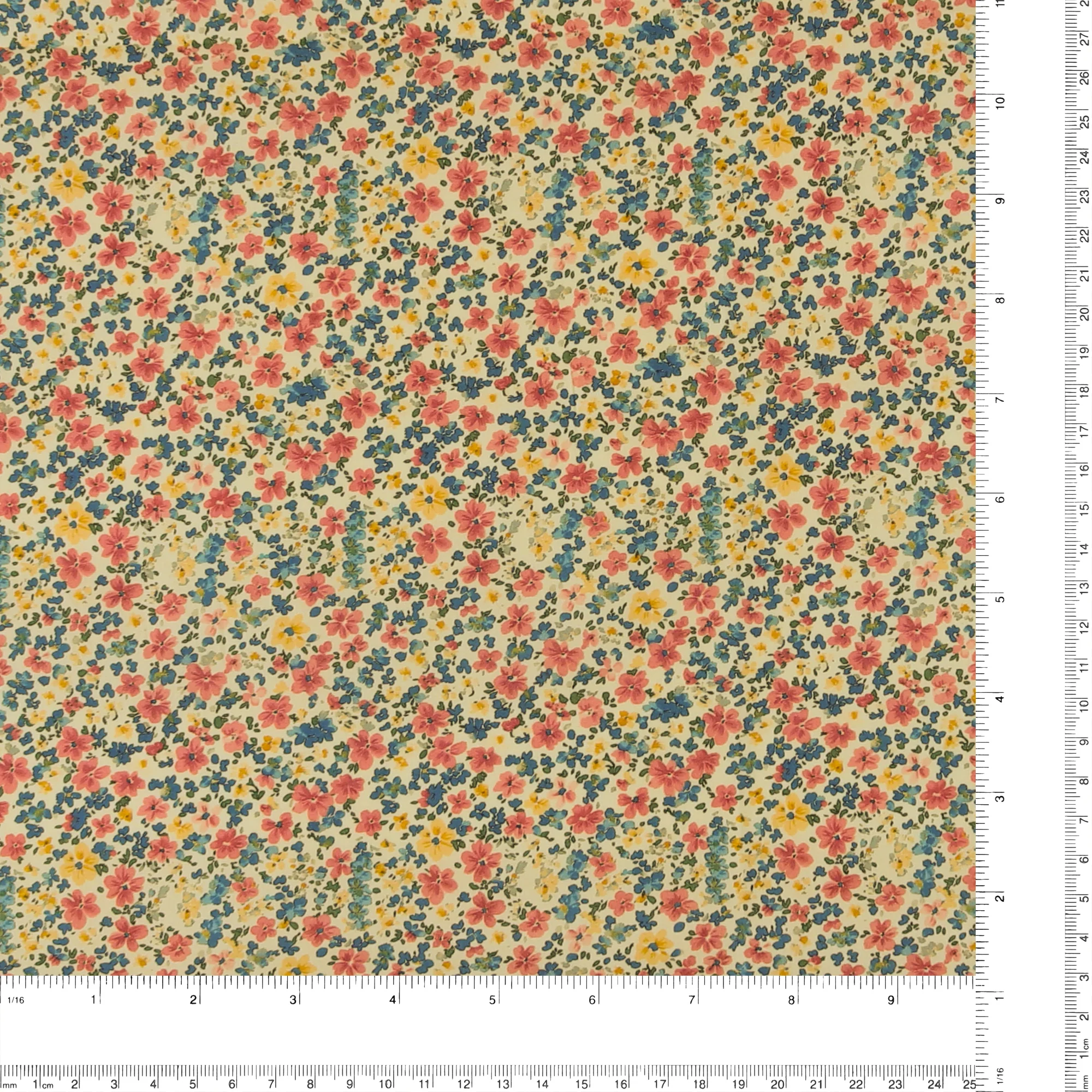 Printed Cotton - Lillibet Floral - 008 - Antique - Image 3